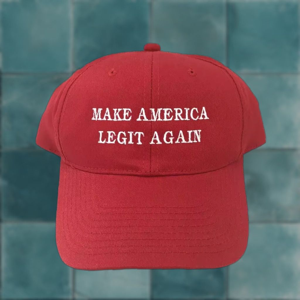 Vintage VINTAGE Outdoor Cap Make America Legit Again MALA snapback hat Men Red Adjustable OSFA NWOT Deadstock Hats Size ONE SIZE - 1 Thumbnail