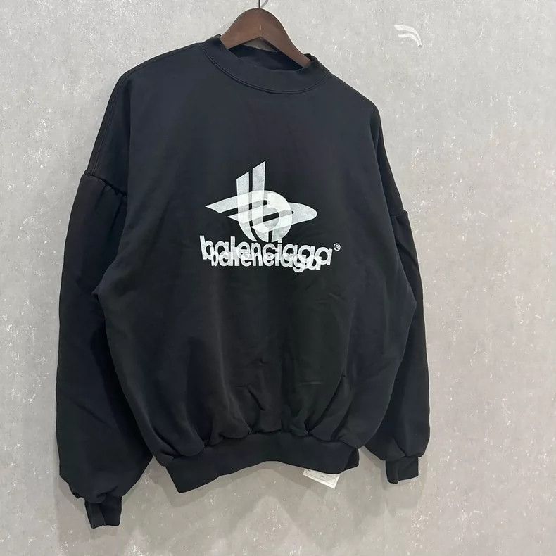 Balenciaga Balenciaga Black Phantom Pullover Long Sleeve Sweatshirt Size US M / EU 48-50 / 2 - 3 Thumbnail