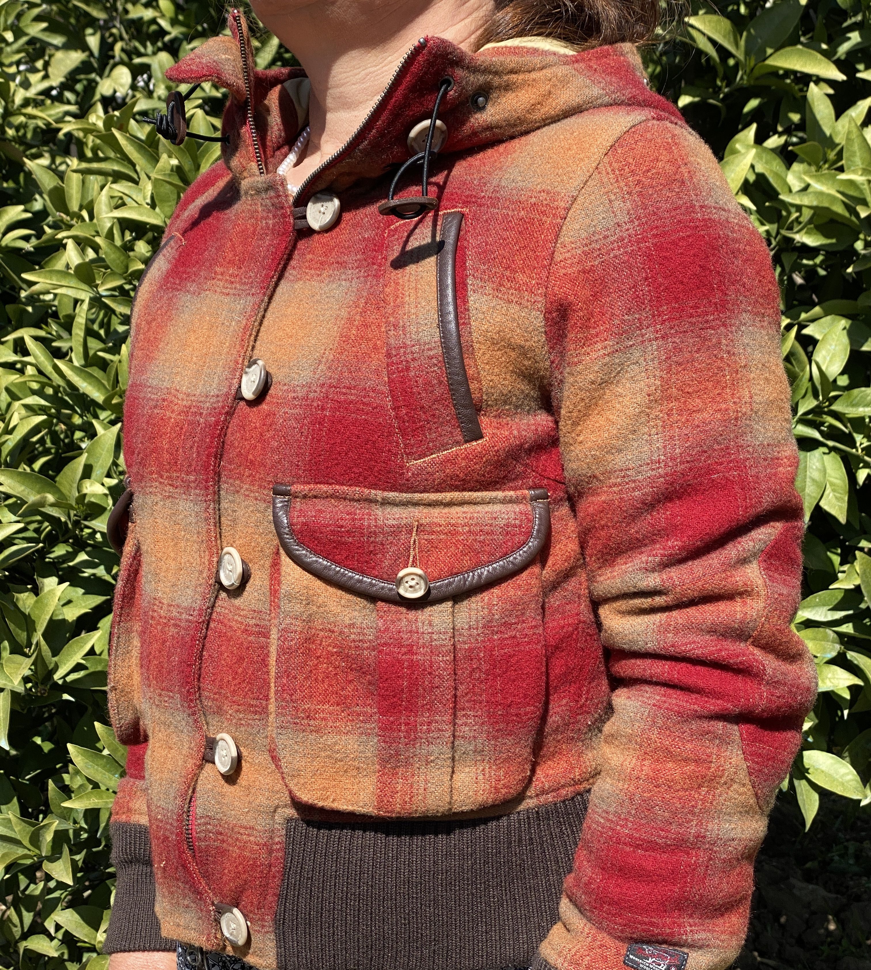 Woolrich Woolen Mills Archive Woolrich Thermolite Short Hooded Coat Plaid Size S Size S / US 4 / IT 40 - 23 Thumbnail