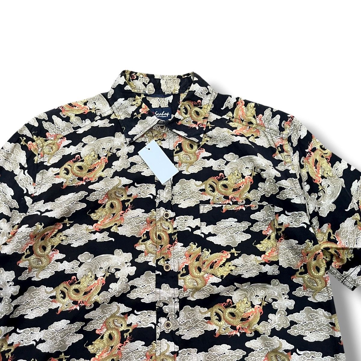 Pleats Please Issey Miyake Vintage Seabor Dragon shirt Size US M / EU 48-50 / 2 - 2 Thumbnail