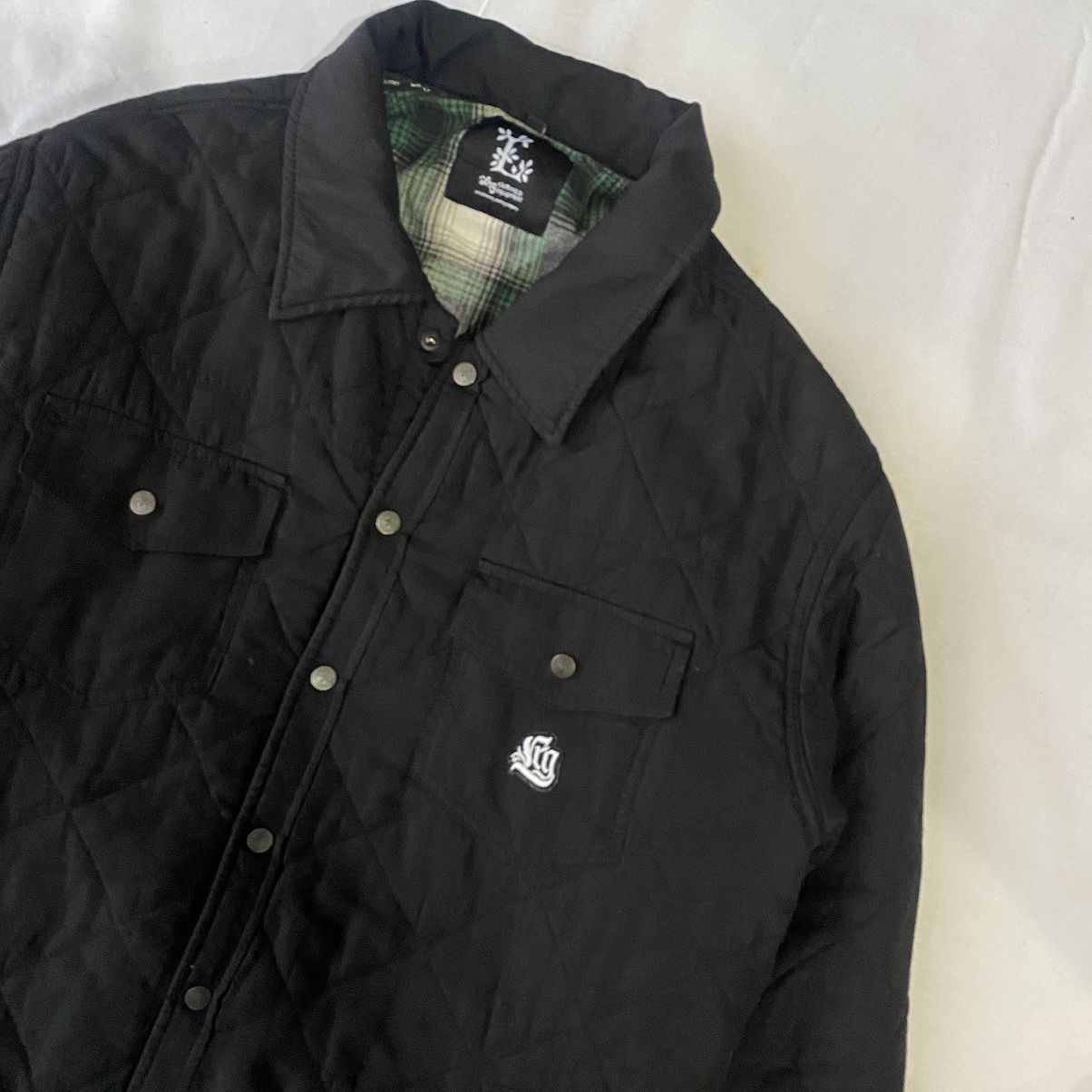 LRG LRG Lifted Research Group Black Quilted Puffer Jacket Size US L / EU 52-54 / 3 - 3 Thumbnail