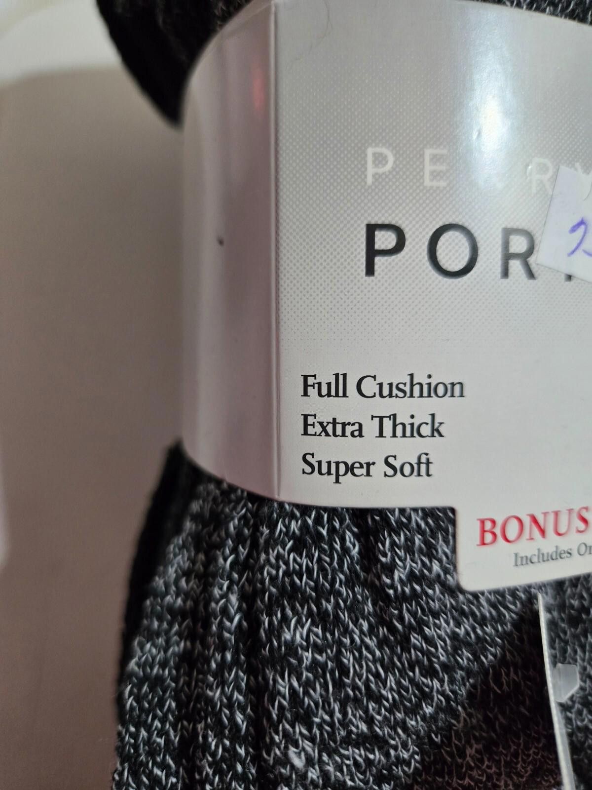 Perry Ellis Men Perry Ellis Portfolio Socks Full Cushion Extra Thick NWT Size ONE SIZE - 5 Thumbnail