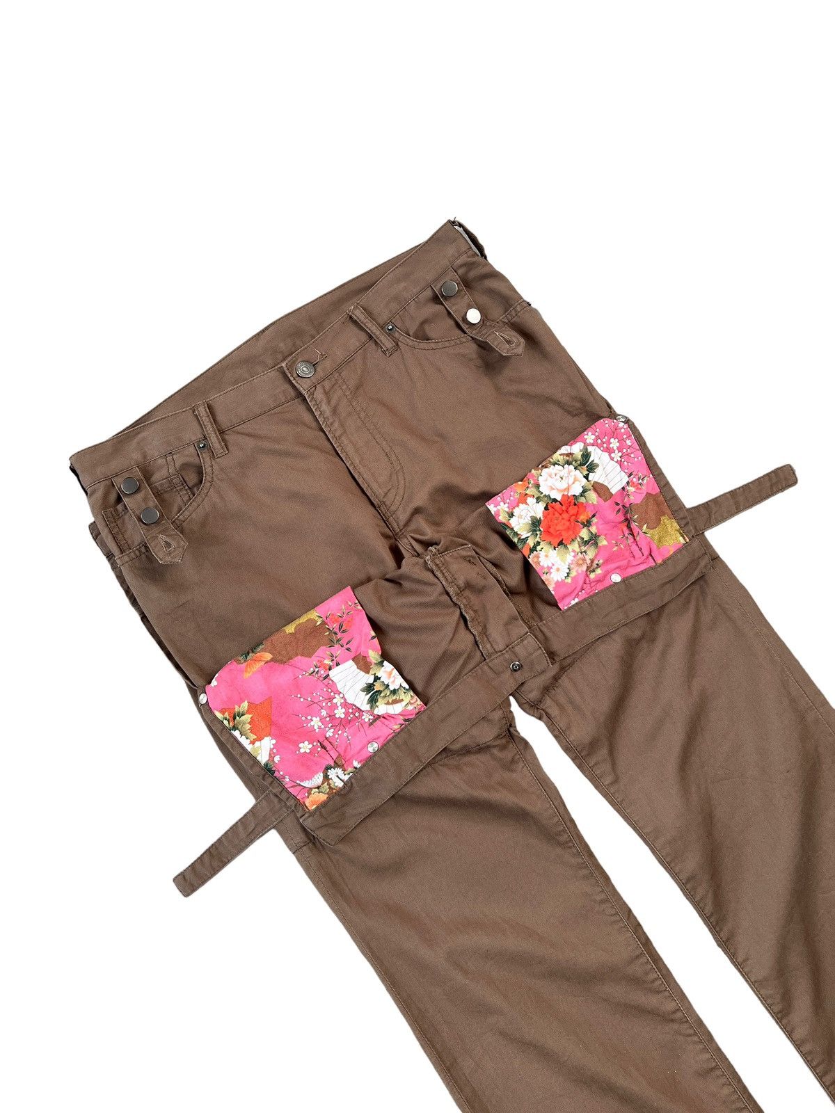 PPFM PPFM Floral Lining Double Waist Pants Size US 34 / EU 50 - 11 Thumbnail