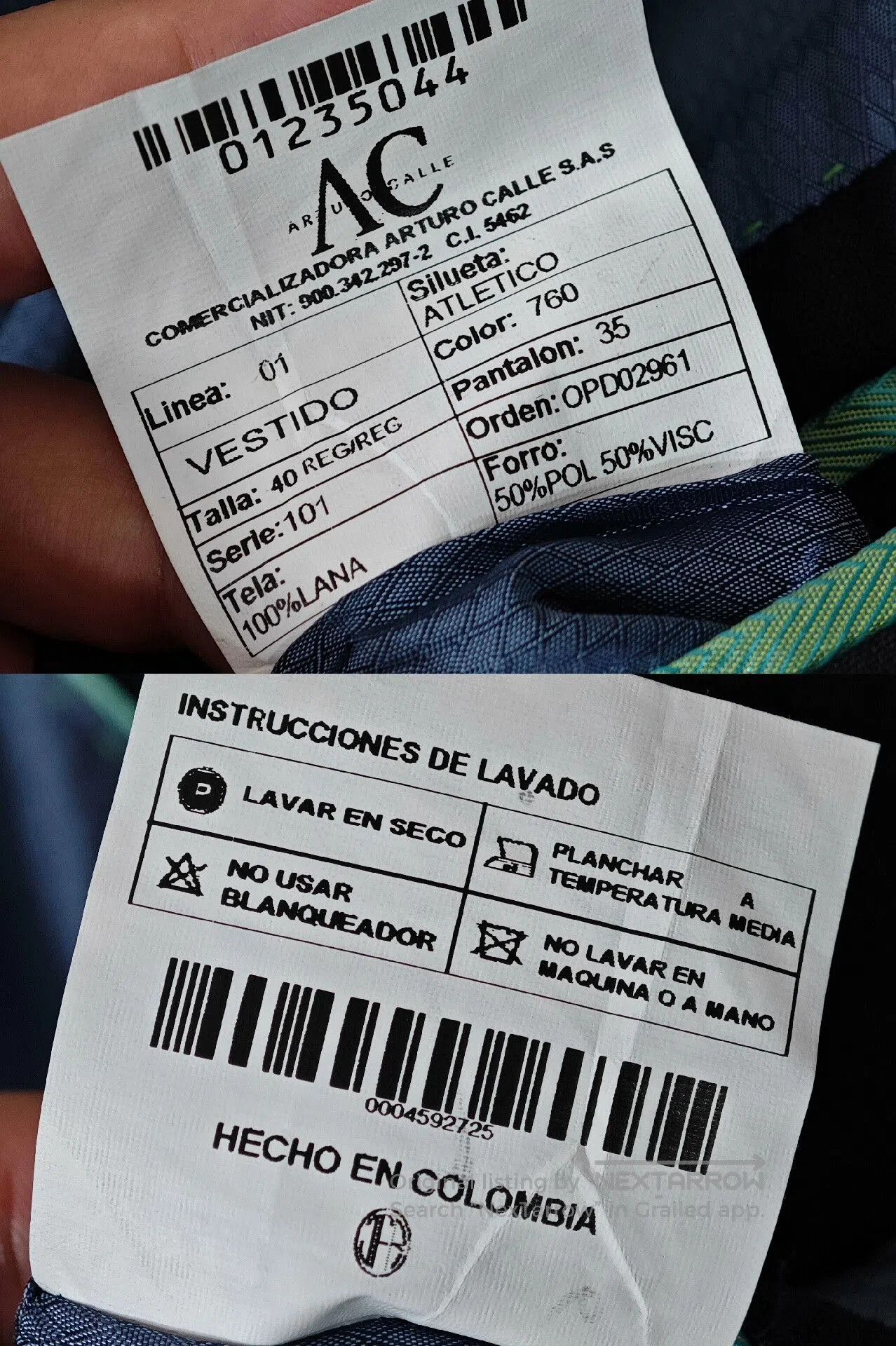 Japanese Brand Italian Wool Suit by Arturo Calle. Size US M / EU 48-50 / 2 - 6 Thumbnail