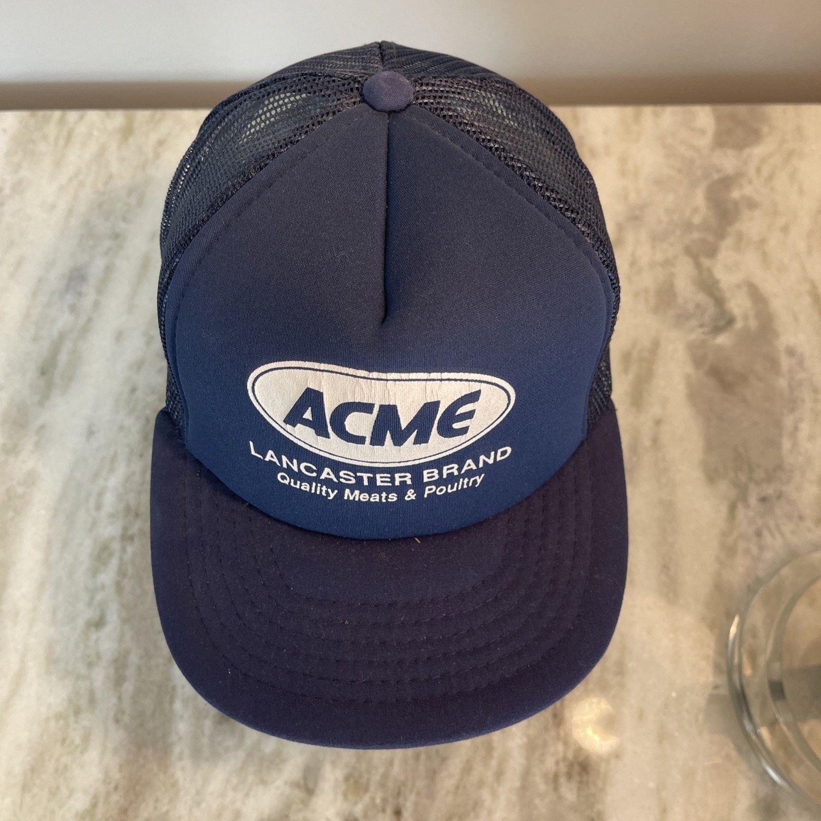 Vintage Vtg 1980’s Trucker Hat Snapback Cap ACME Food Lancaster 9 Size ONE SIZE - 4 Thumbnail