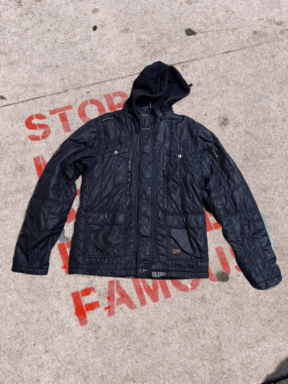 G-Star G-star Raw Denim Trashed Faded Biker Jacket Size US L / EU 52-54 / 3 - 1 Thumbnail