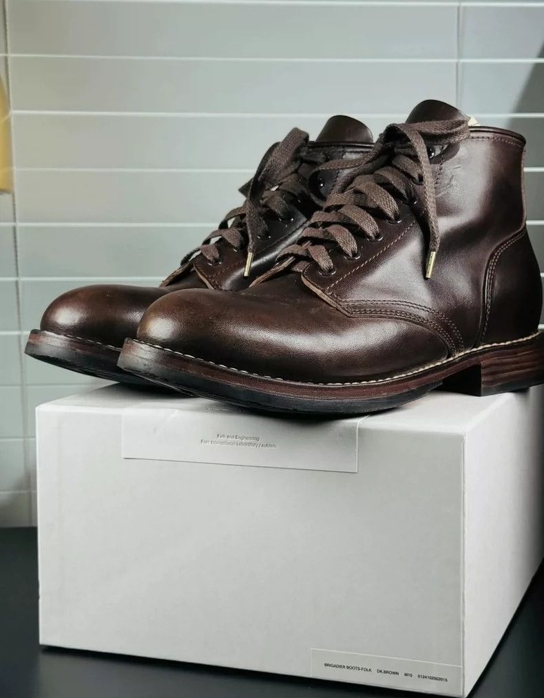 Visvim Visvim Brigadier Leather Boots in Dark Brown Size US 10 / EU 43 - 1 Thumbnail