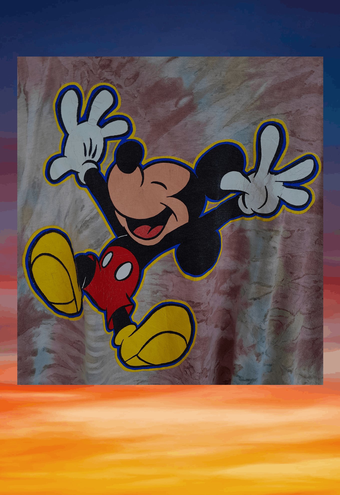 Mickey Unlimited Vintage 90s Mickey Mouse unlimited tie dye t-shirt Size US XL / EU 56 / 4 - 5 Thumbnail