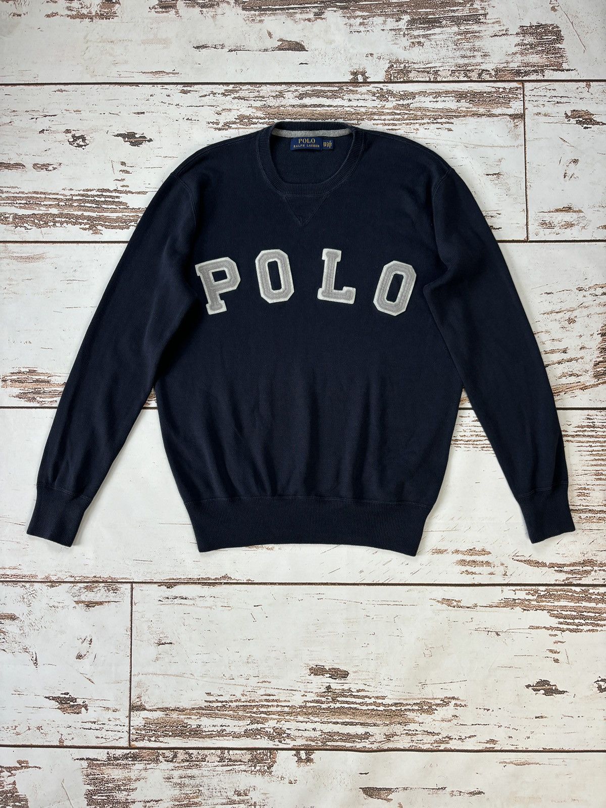 Polo Ralph Lauren Spell Out Logo Sweatshirt Vintage