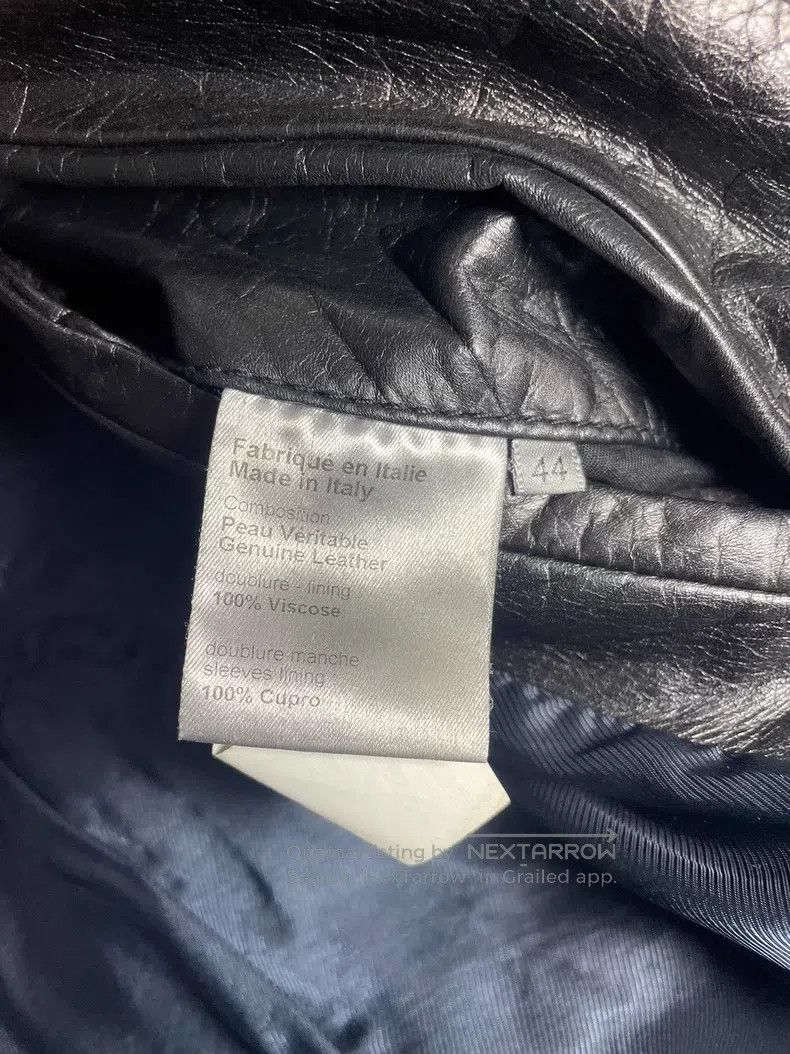 Dior Dior Bellows Pleats Leather Cracked Leather Jacket Size US S / EU 44-46 / 1 - 7 Thumbnail