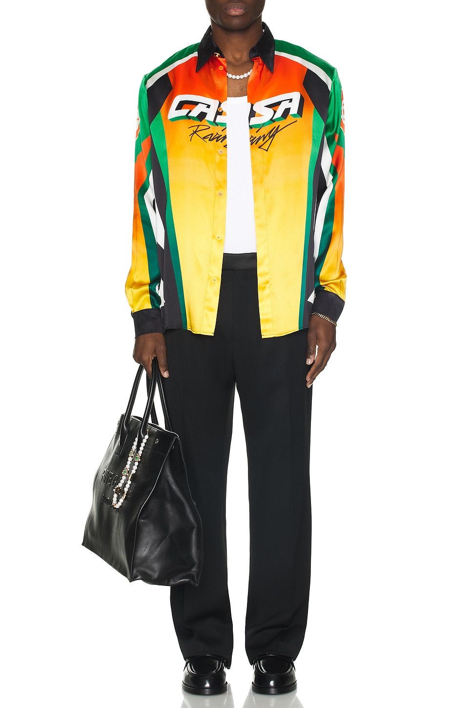 Casablanca o1mle0326 Classic Collar Long Sleeve Shirt Casa Moto Sport Size US S / EU 44-46 / 1 - 4 Thumbnail