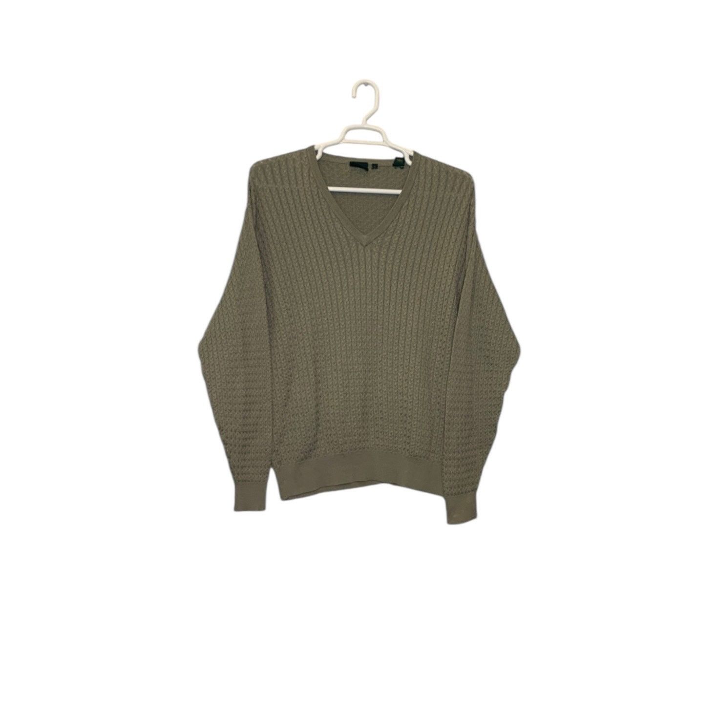 Bobby Jones Bobby Jones beige cotton V neck long sleeves sweater size XL Size US XL / EU 56 / 4 - 5 Thumbnail