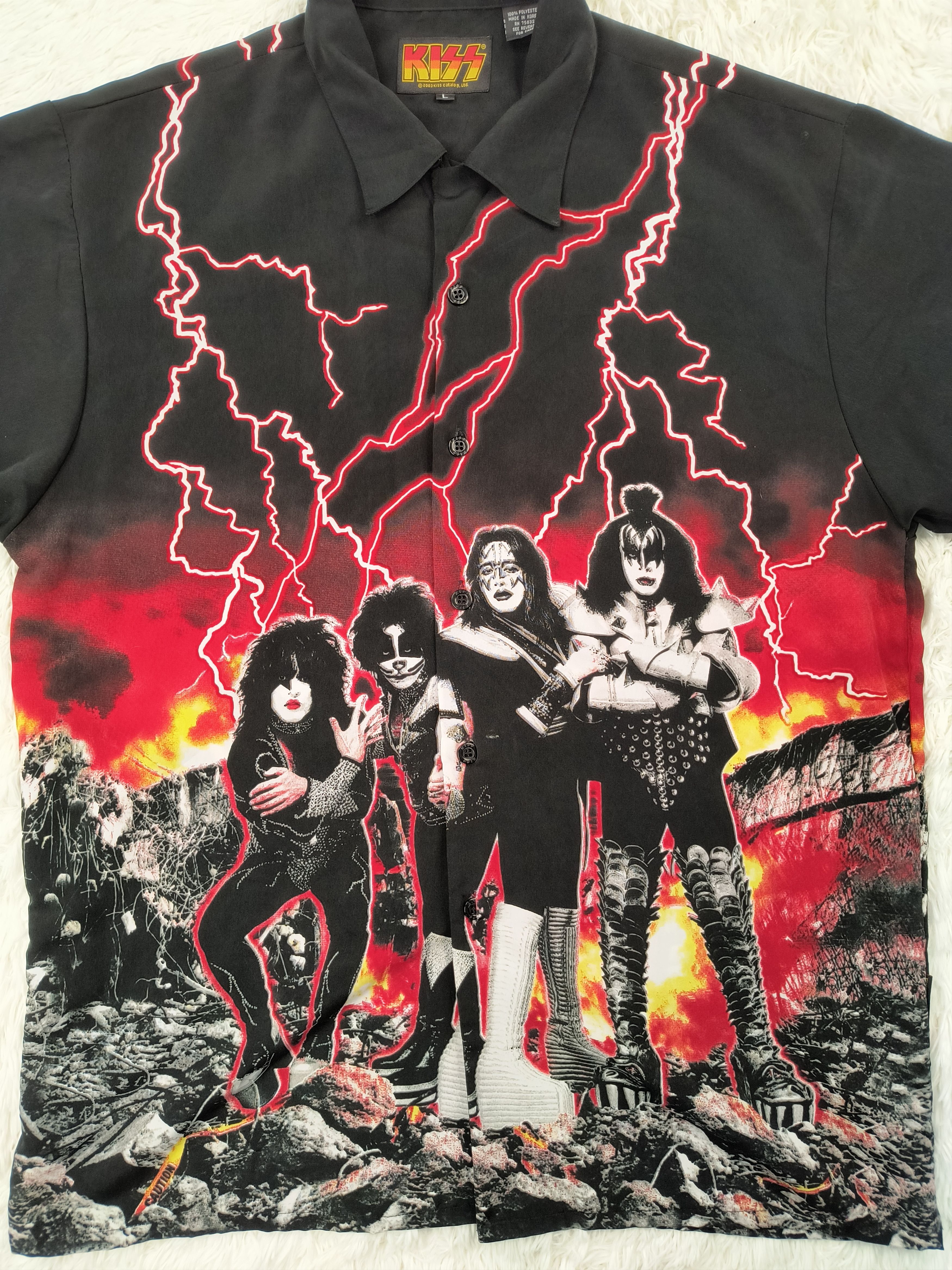 KISS Vintage Y2K KISS Official 2003 button up shirt Size US L / EU 52-54 / 3 - 2 Thumbnail