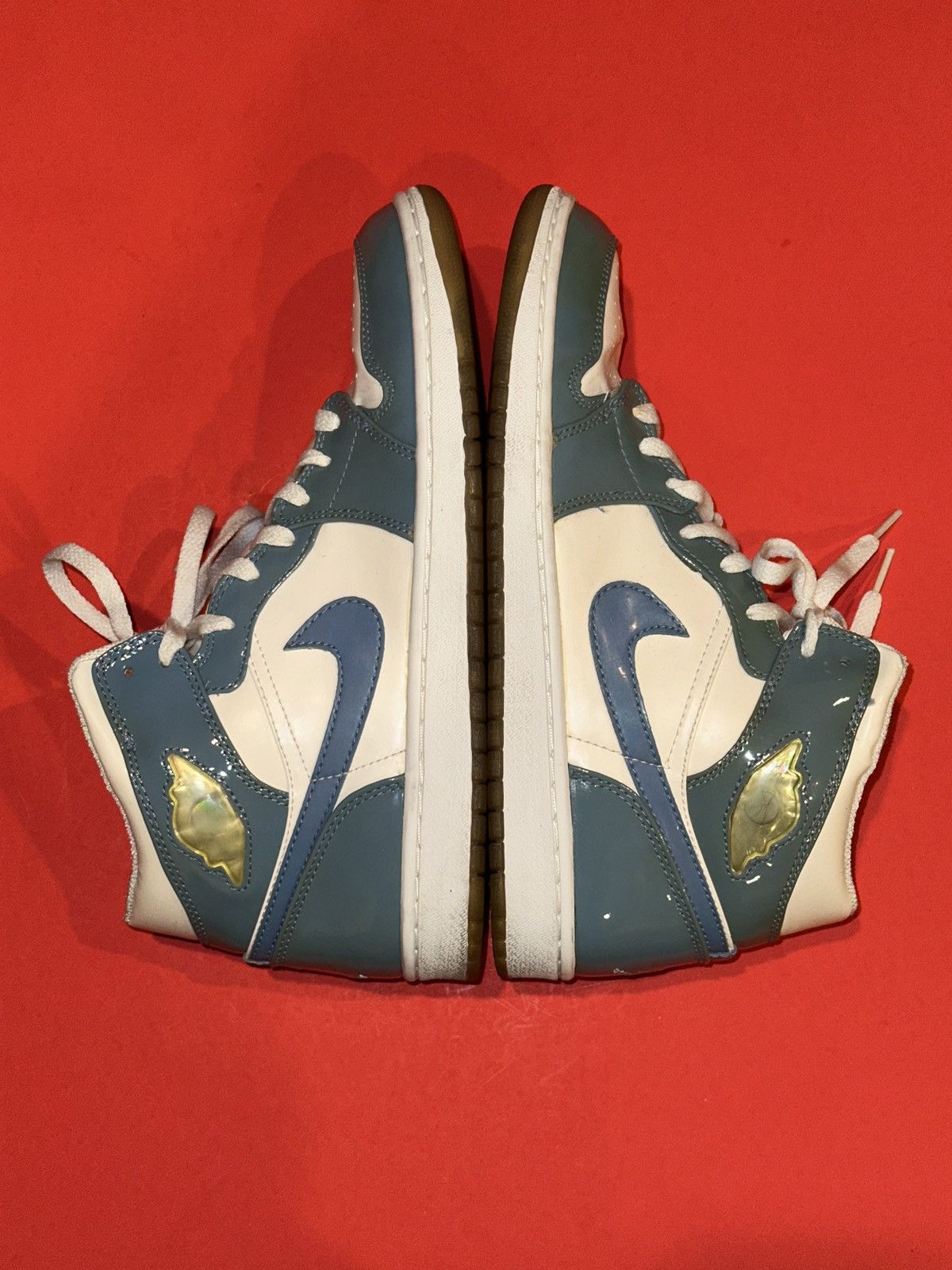 Jordan Brand Air Jordan 1 UNC Patent Leather 2003 Authentic 136085-140 Size US 10.5 / EU 43-44 - 4 Thumbnail