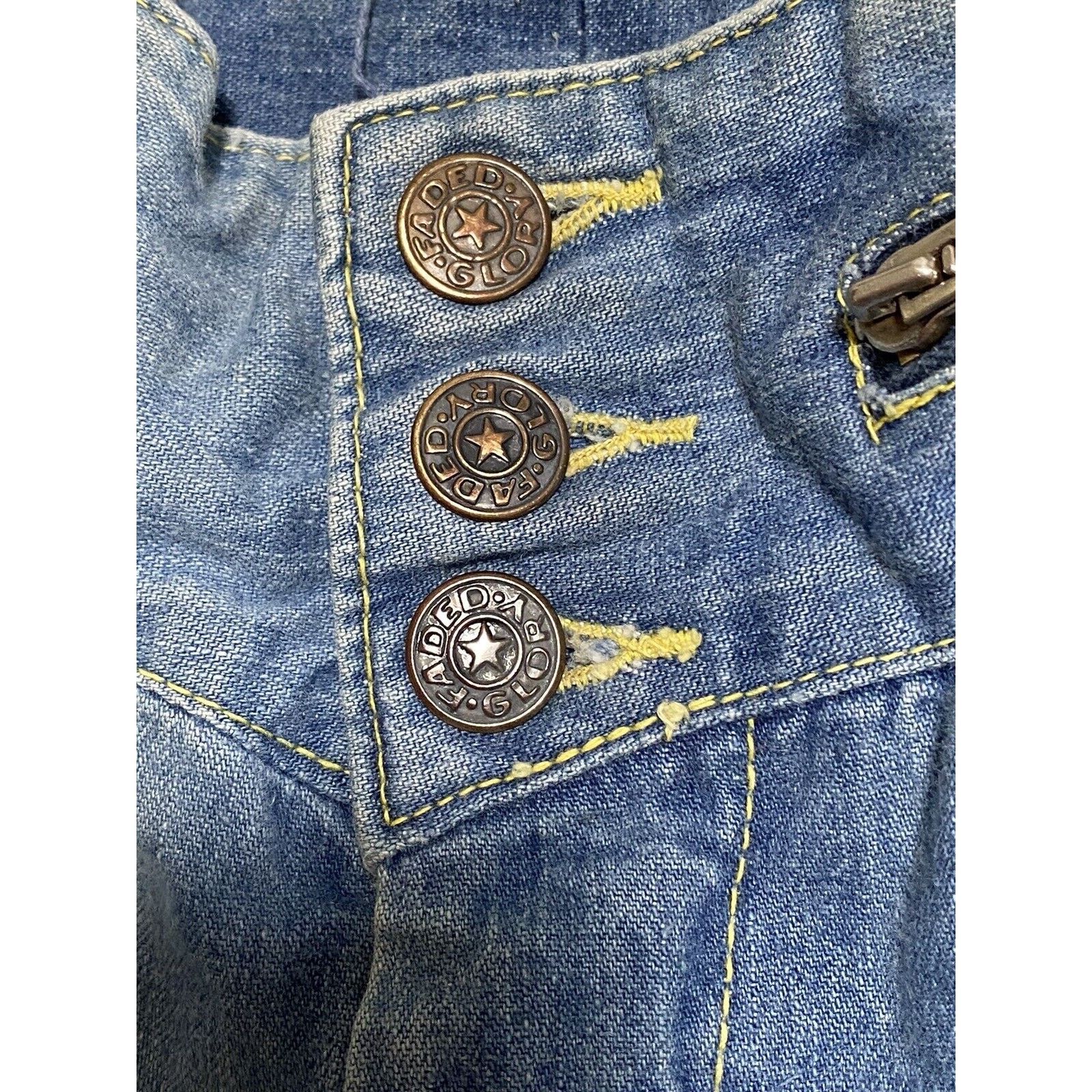 Faded Glory VTG 70s Faded Glory Appendagez Denim Jeans Bell Bottoms Size 29" - 4 Thumbnail