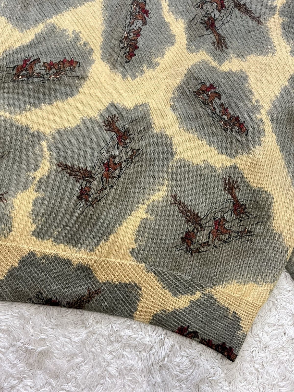 vintage christian dior motif cardigan