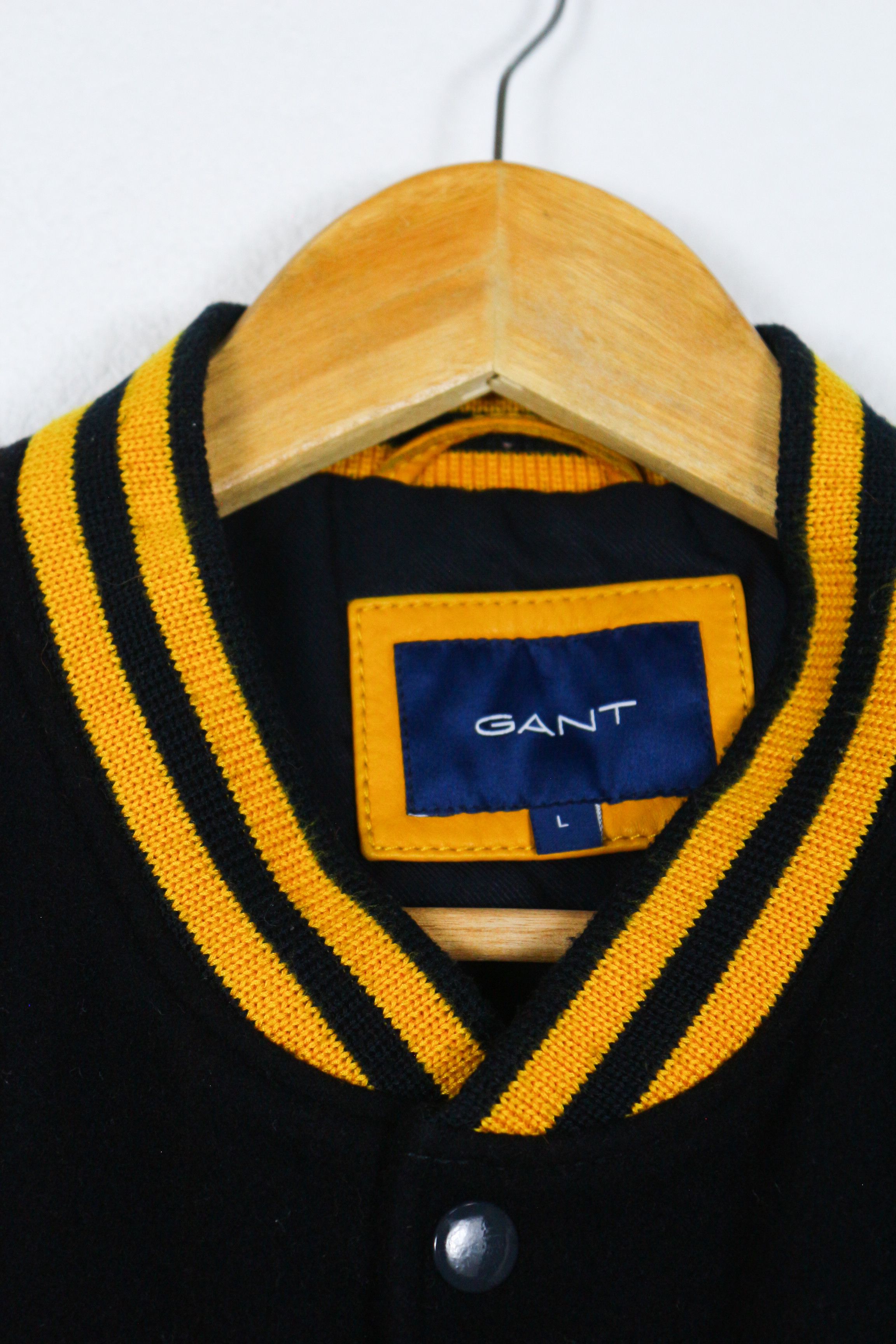 Gant Gant USA Baseball D1 Crest Letterman Leather Bomber Jacket Size US L / EU 52-54 / 3 - 5 Thumbnail