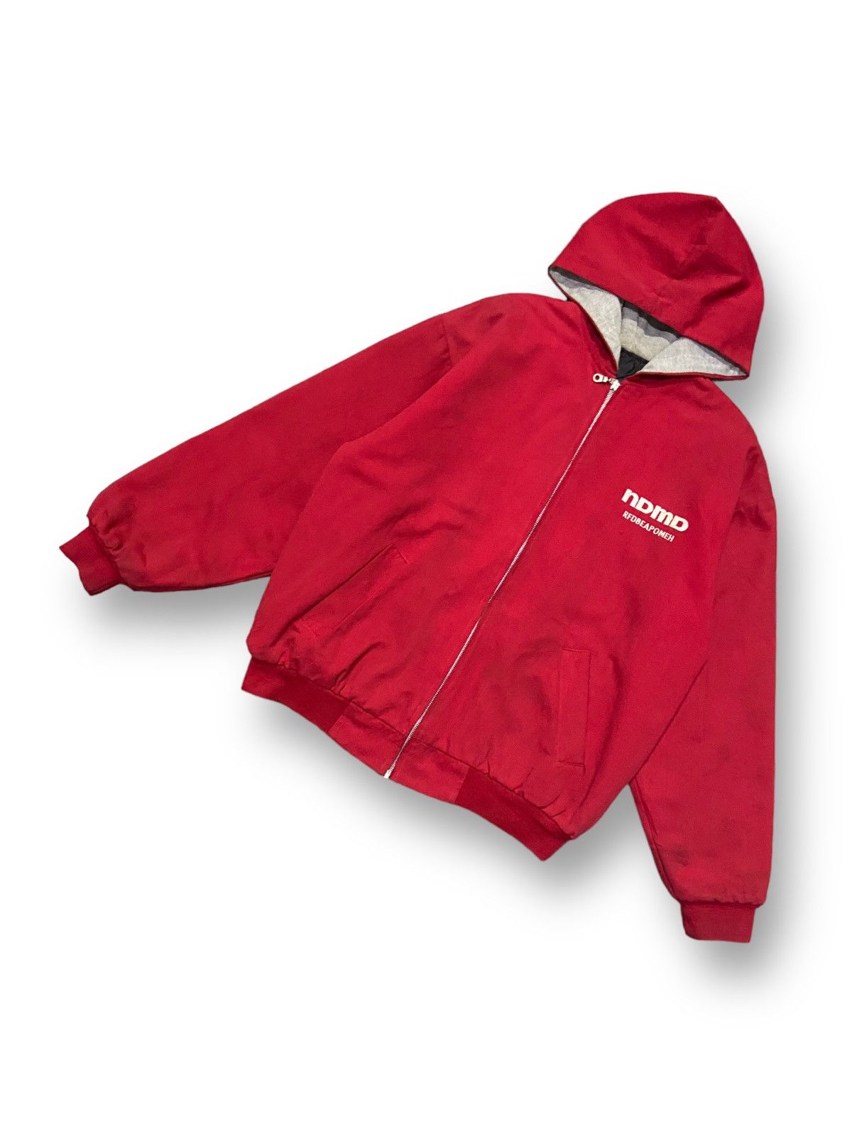 Japanese Brand × Vintage Vintage Mono Racing Team Zip Up Hoodie Jacket Size US L / EU 52-54 / 3 - 3 Thumbnail