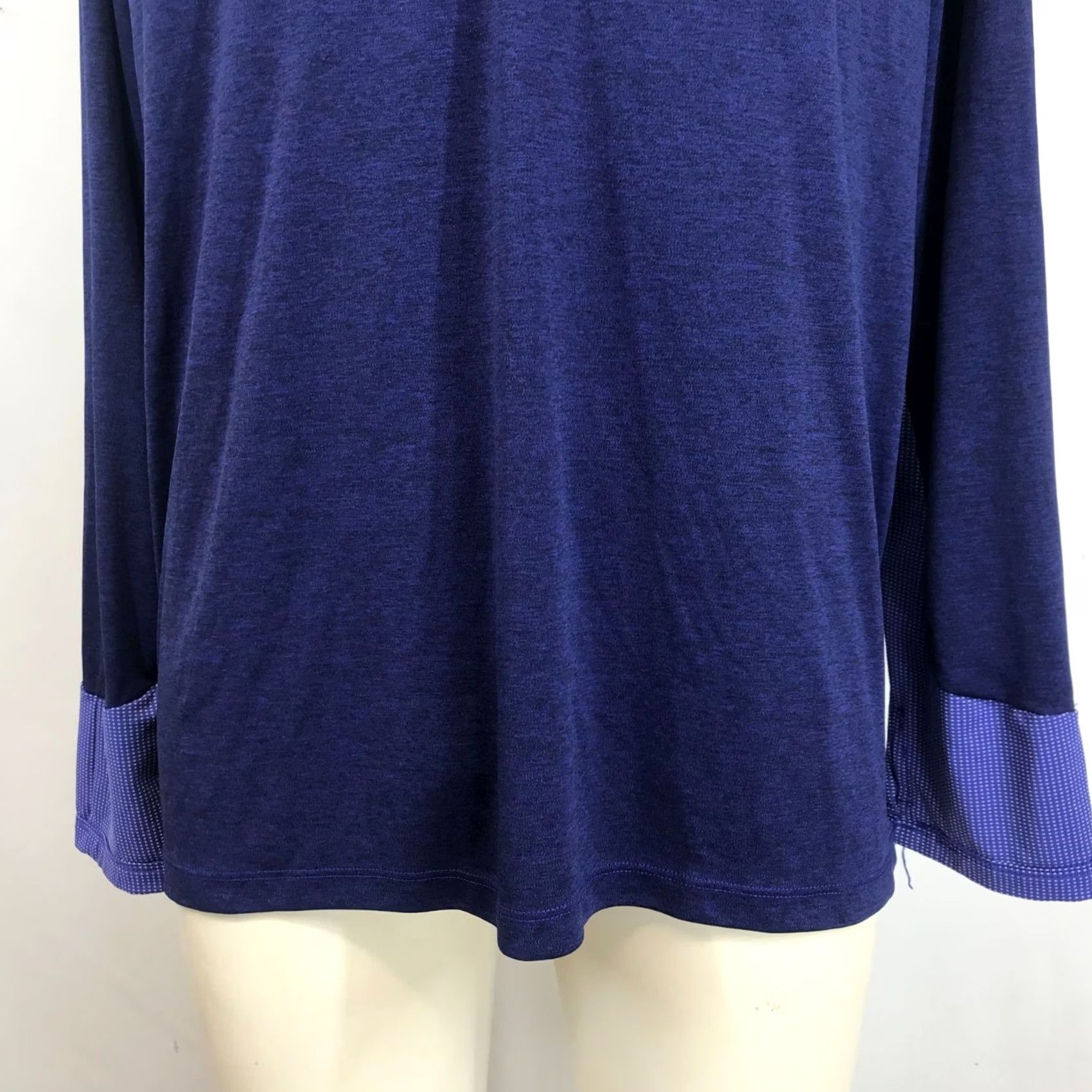 The North Face THE NORTH FACE Men XL Blue Long Sleeve 1/4 Zip FlashDry Shirt Size US XL / EU 56 / 4 - 3 Thumbnail