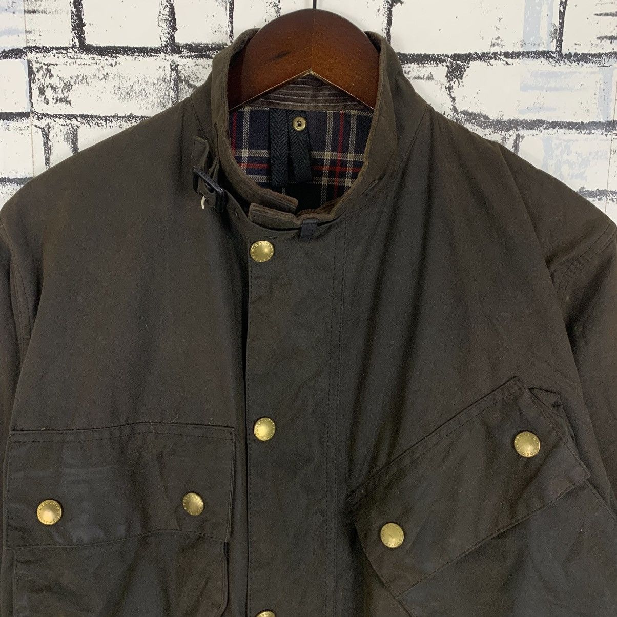 Barbour Vintage Barbour Waxed Cotton Jacket Size US M / EU 48-50 / 2 - 2 Thumbnail