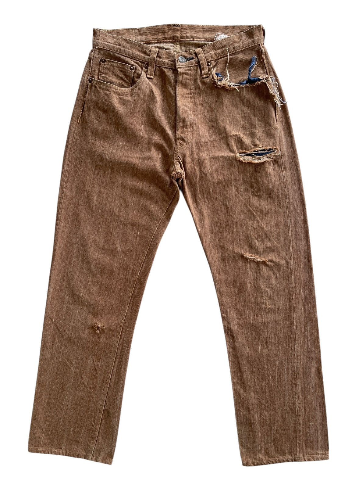 Sugar Cane Sugar Cane Okinawa Distressed Toyo Enterprise Denim Size US 29 - 2 Thumbnail