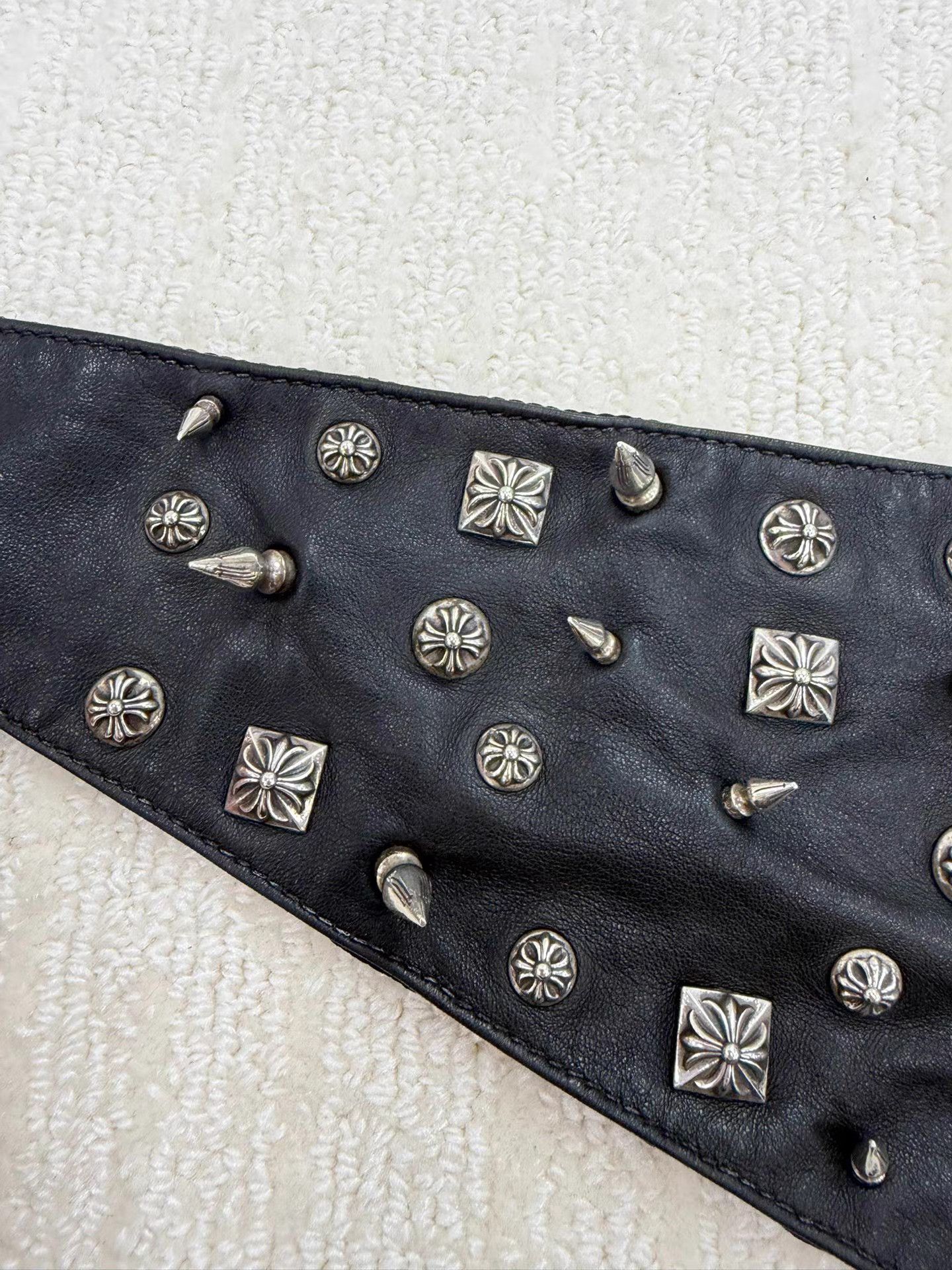 Chrome Hearts Chrome Hearts Full Silver Embellished Scarf & Face Mask K2 Size ONE SIZE - 4 Thumbnail