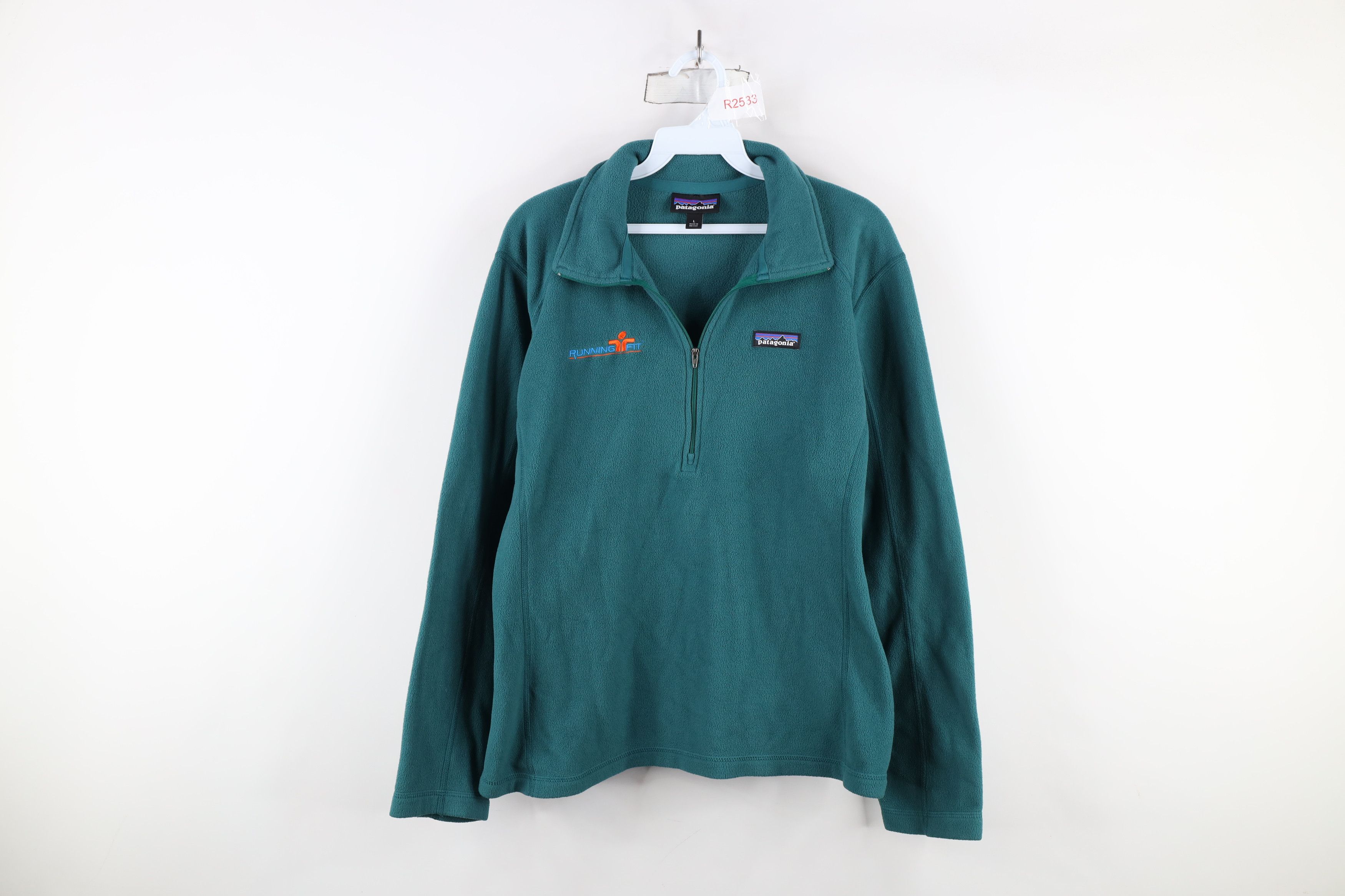 Patagonia Micro D 1/4 Zip Fleece Pullover Sweater Green