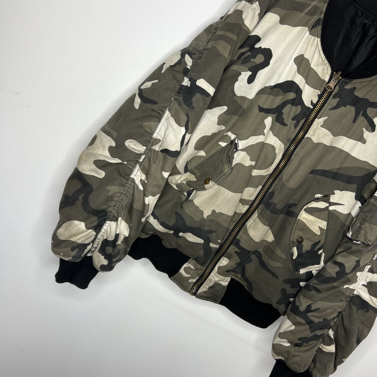 Vintage MA 1 FLYERS ARMY BOMBER JACKET TRAVIS SCOTT STYLE Size US L / EU 52-54 / 3 - 3 Thumbnail