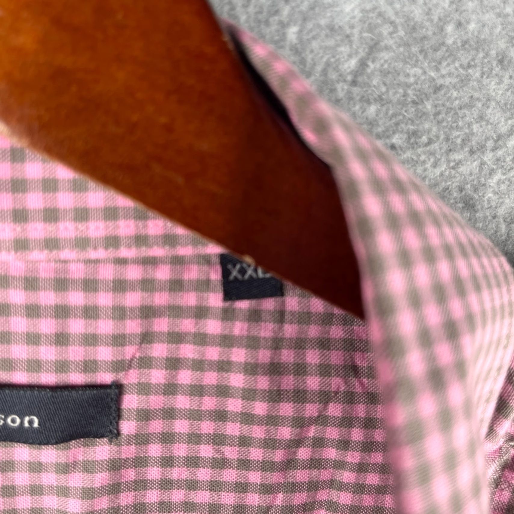 Vintage Turtleson Shirt 2XL Pink Check Button-Up Long Sleeve Mens Modern Preppy Casual Shirt Size US XXL / EU 58 / 5 - 5 Thumbnail