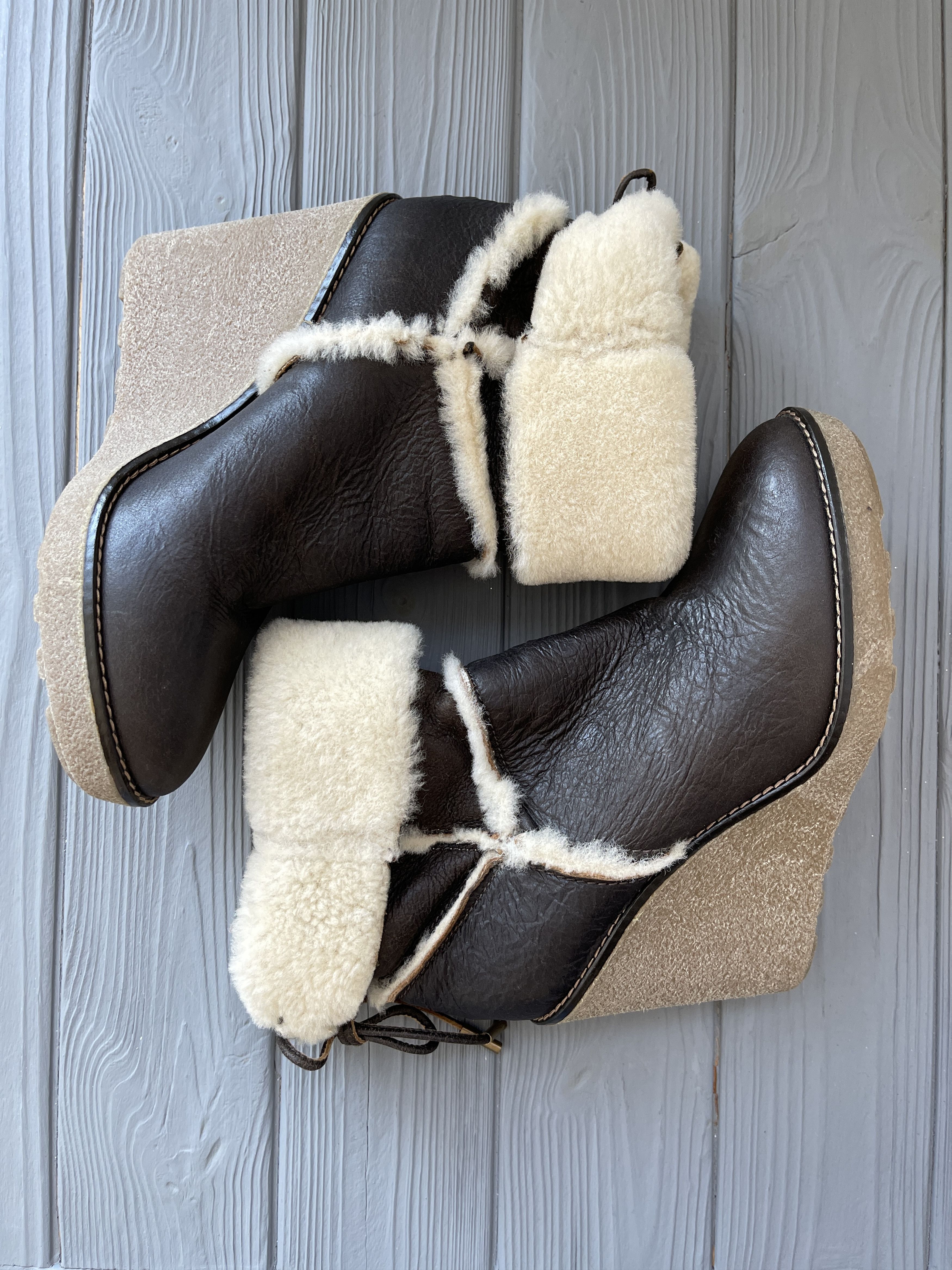Moncler Moncler Leather Merino Fur Booties Size US 5.5 / IT 35.5 - 7 Thumbnail