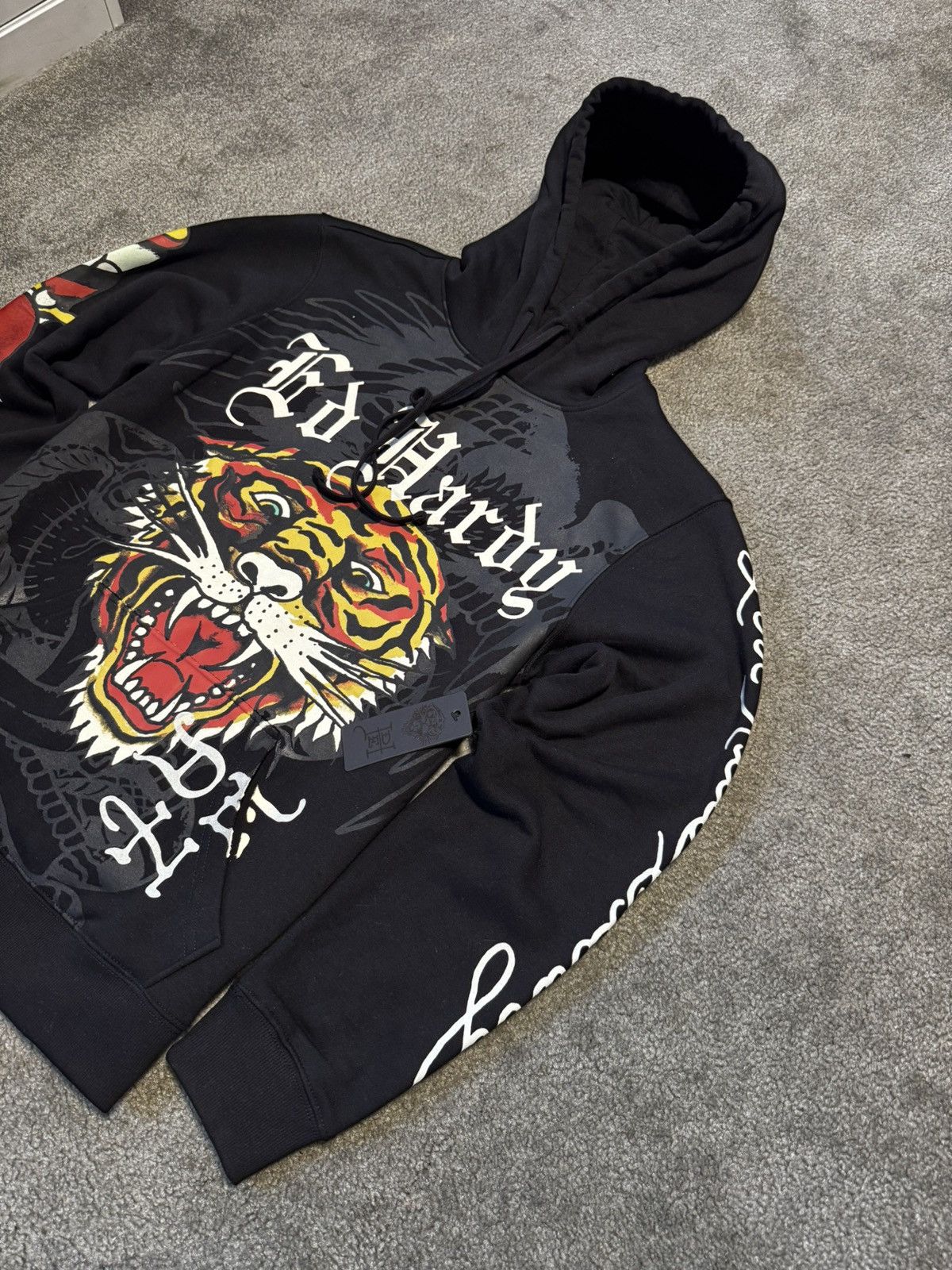 Ed Hardy Mens Hoodie Ed Hardy Black Size US S / EU 44-46 / 1 - 1 Thumbnail