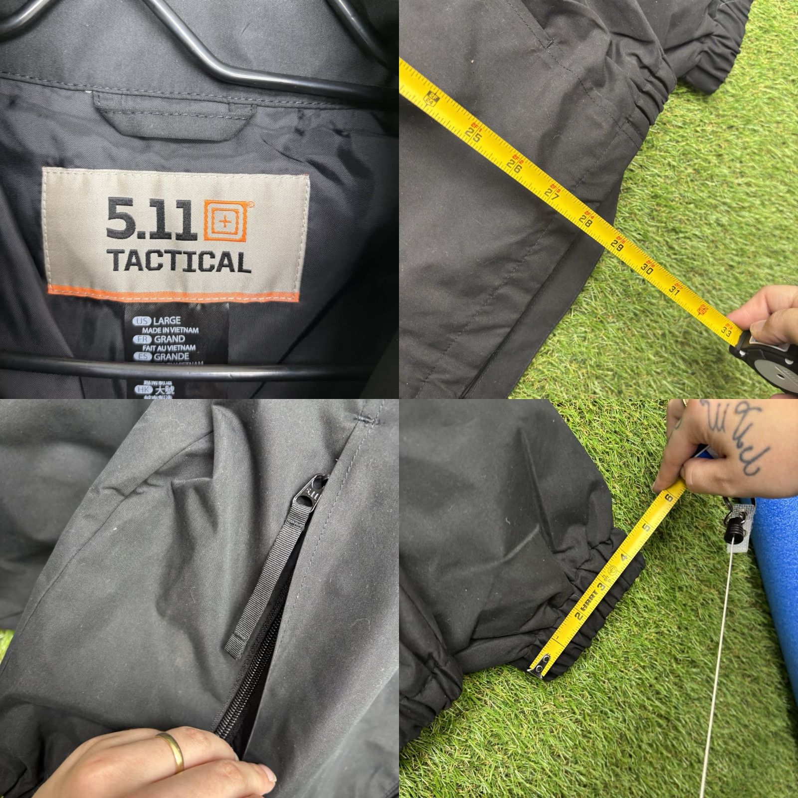 Vintage 5.11 TACTICAL Jacket Large Windbreaker Long Sleeve Workwear NWT Black Mens Size US L / EU 52-54 / 3 - 8 Thumbnail