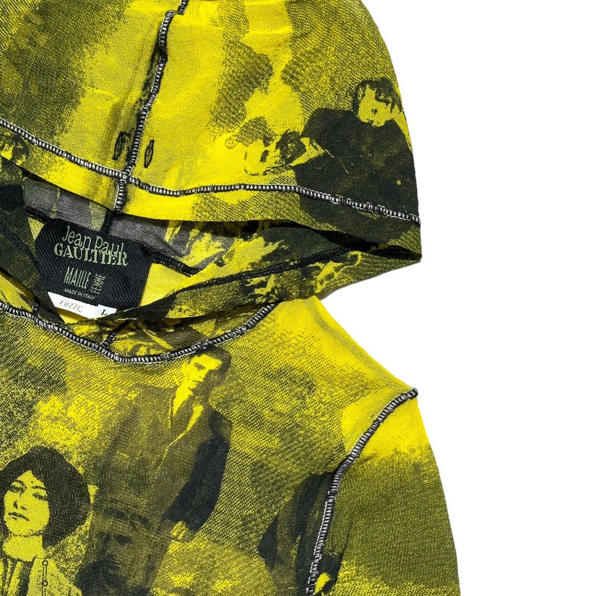 Jean Paul Gaultier RARE SS1998 faces mesh hoodie Size US L / EU 52-54 / 3 - 2 Thumbnail
