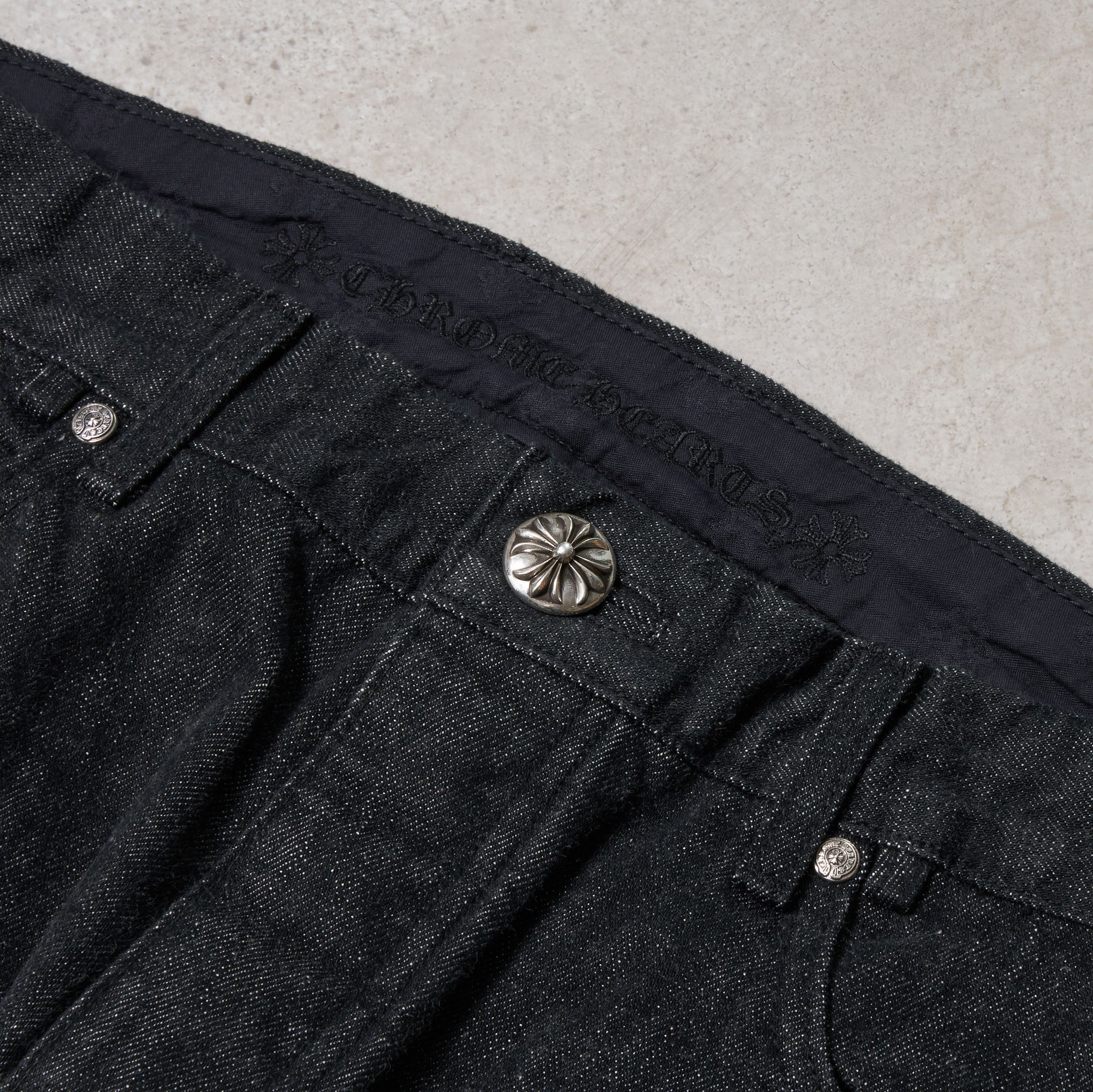 Chrome Hearts CHROME HEARTS Black Double Knee Star Patches Denim Size US 34 / EU 50 - 10 Thumbnail