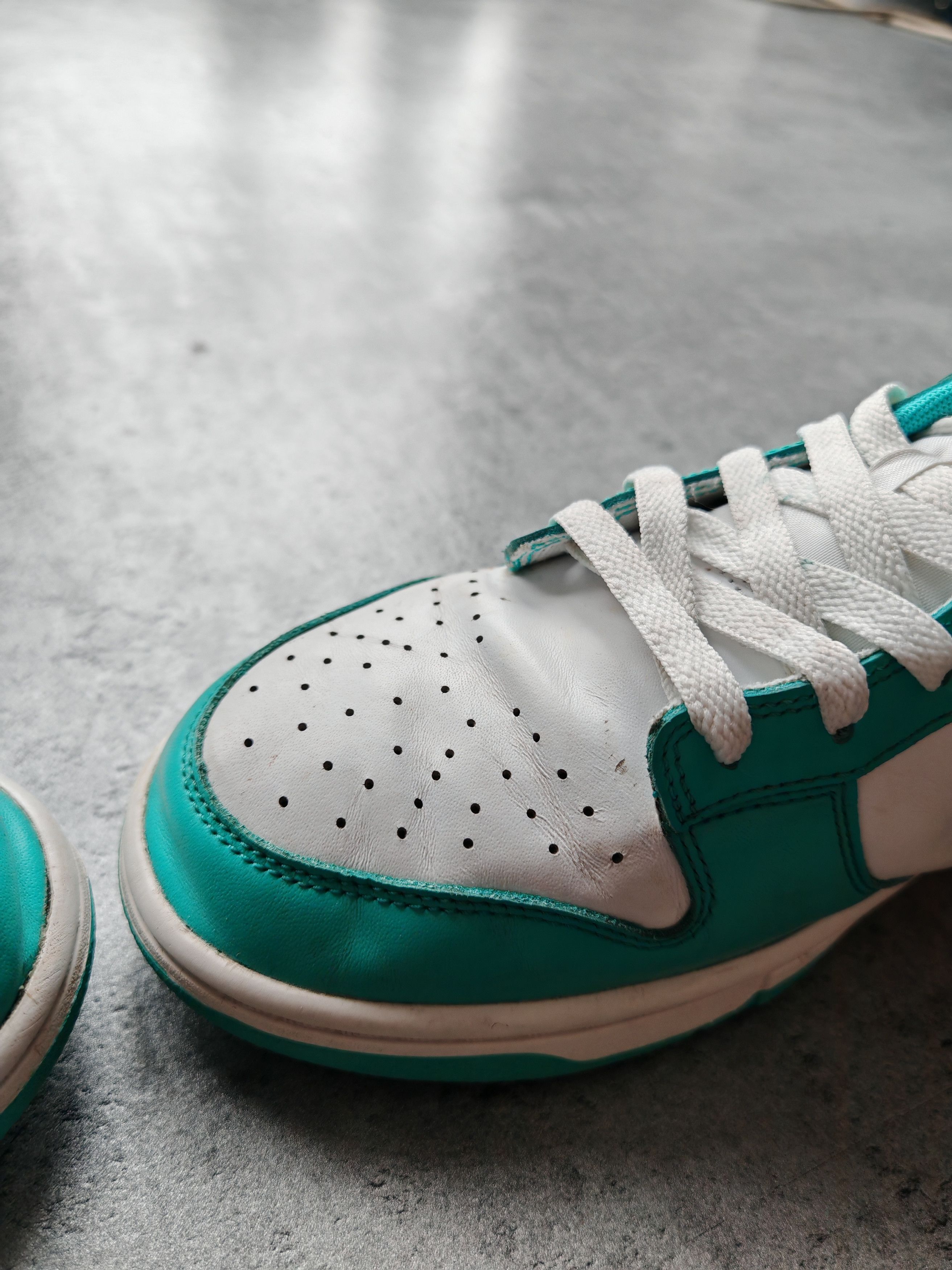 Nike 🍀Nike Dunk Low Clear Jade Streetwear Y2K BlockCore Size US 11.5 / EU 44-45 - 8 Thumbnail