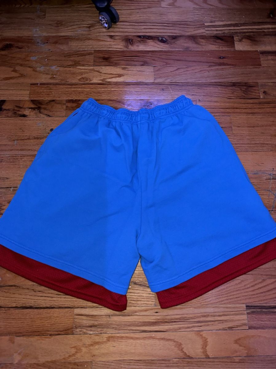 Eric Emanuel × NCAA Eric Emanuel EE Double Layer Kansas Jayhawks Shorts SZ XL Size US 38 / EU 54 - 2 Thumbnail