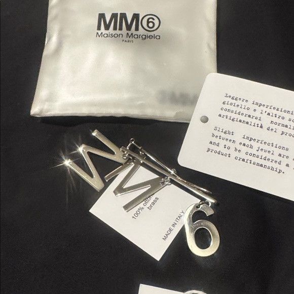 Maison Margiela Maison Martin Margiela Silver Number barrette Size ONE SIZE - 7 Thumbnail