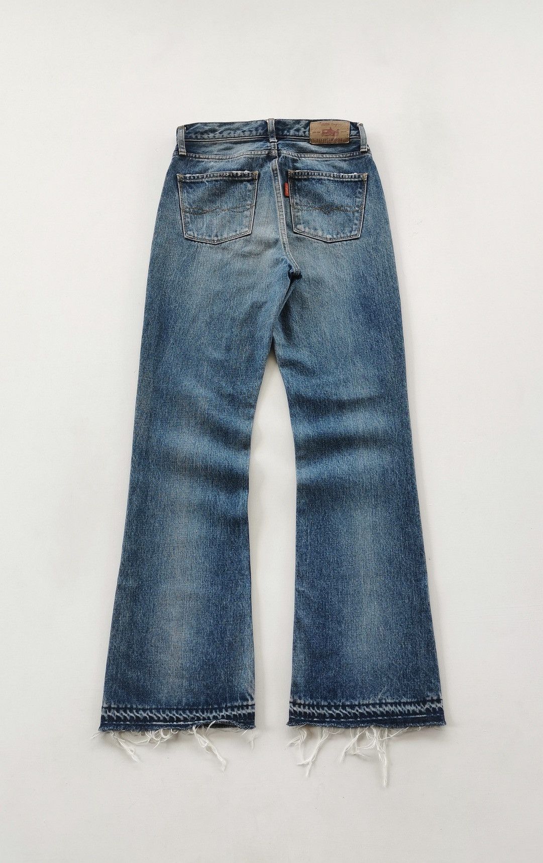 Japanese Brand Ungrid Japan Flare Bootcut Distressed Denim Jeans Size US 27 - 5 Thumbnail