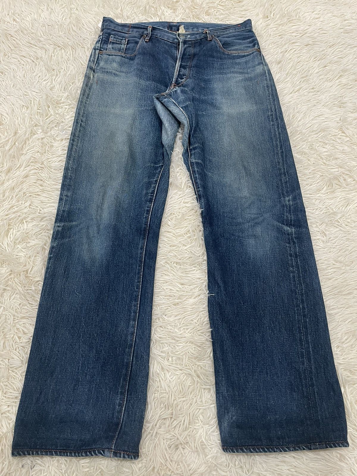 KATO Buy Now‼️Distressed Kato Selvedge Denim (KUR-01) Size US 30 / EU 46 - 3 Thumbnail