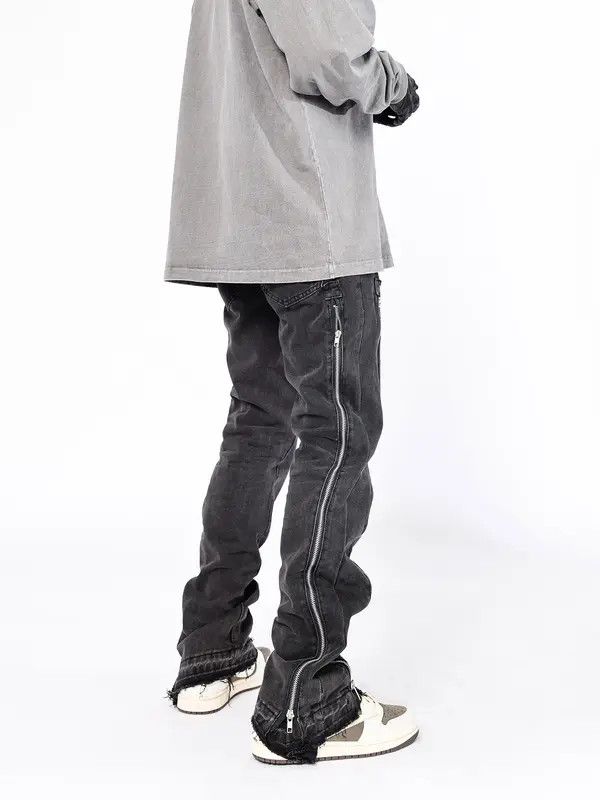 Vintage VIBE function fade washed zipper flared jeans Size US 28 / EU 44 - 1 Thumbnail