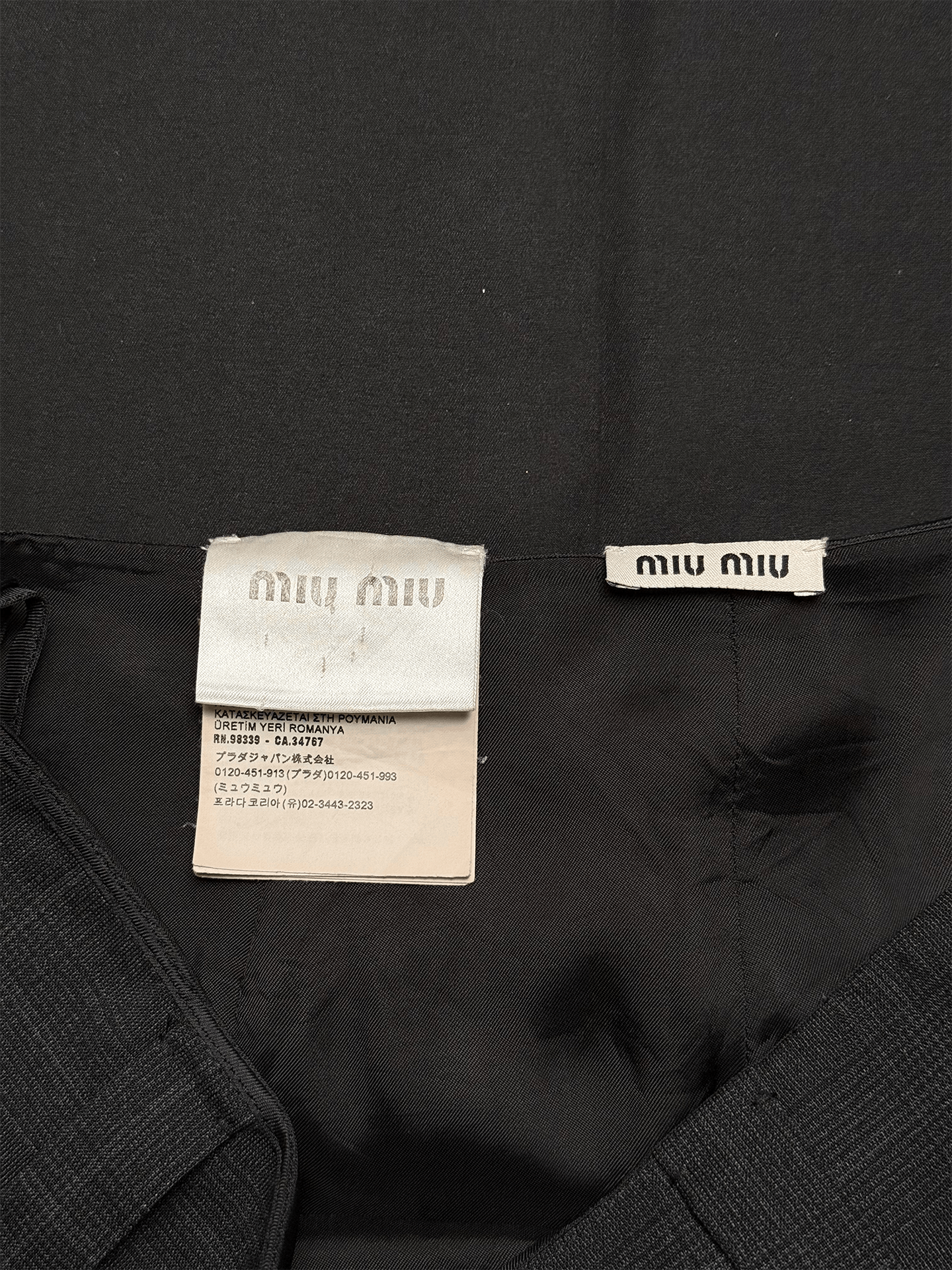 Miu Miu Miu Miu plaid check pencil skirt Size 26" / US 2 / IT 38 - 4 Thumbnail