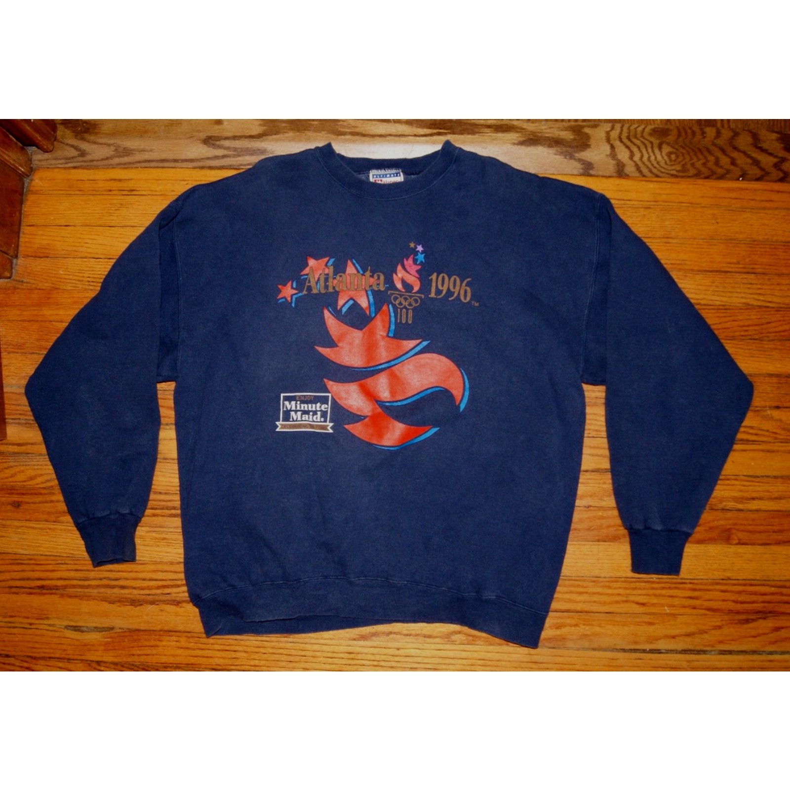 Hanes Rare Vtg 90 2XL Atlanta Centennial Olympics Hanes Sweatshirt Size US XXL / EU 58 / 5 - 2 Thumbnail