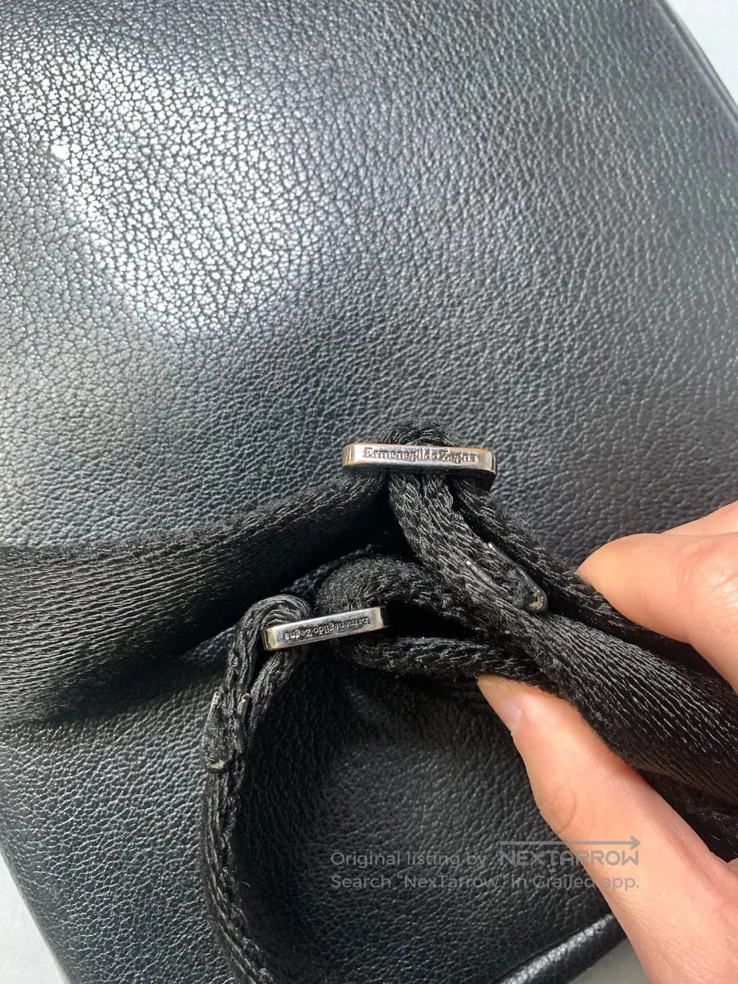 Ermenegildo Zegna Ermenegildo Zegna Leather Logo Shoulder Bag. Size ONE SIZE - 6 Thumbnail