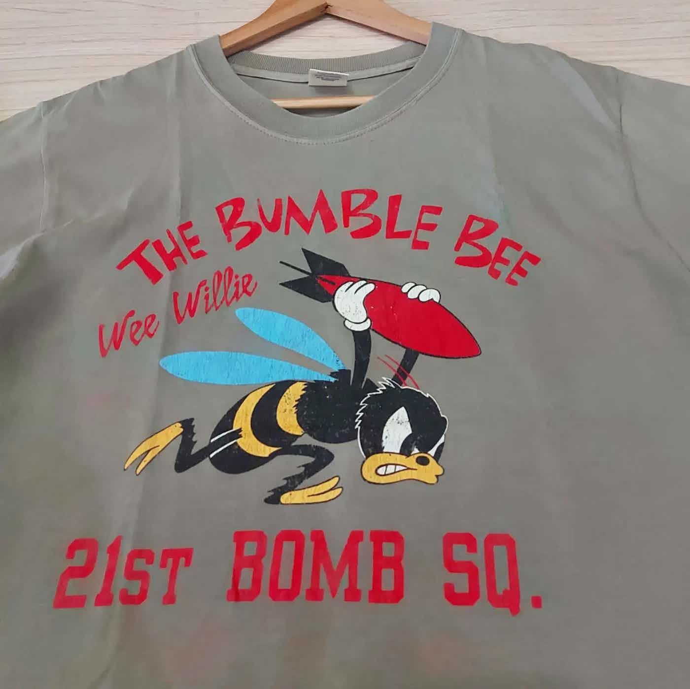 Buzz Rickson's × Japanese Brand × Vintage Vtg Buzz Ricksons The Bumble Bee Tshirt Size US M / EU 48-50 / 2 - 7 Thumbnail