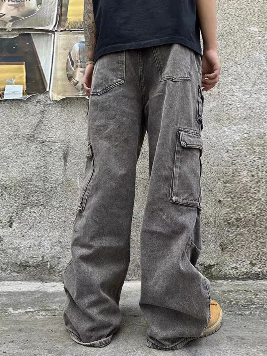Japanese Brand × Jean Vintage Multi-Pocket Heavyweight Work Loose Jeans Size US 30 / EU 46 - 4 Thumbnail