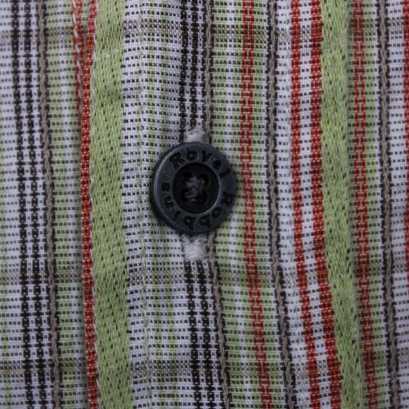 Royal Robbins Royal Robbins Shirt Mens Large Red/Green/Purple Striped Cotton S/S Button Up Size US L / EU 52-54 / 3 - 6 Thumbnail