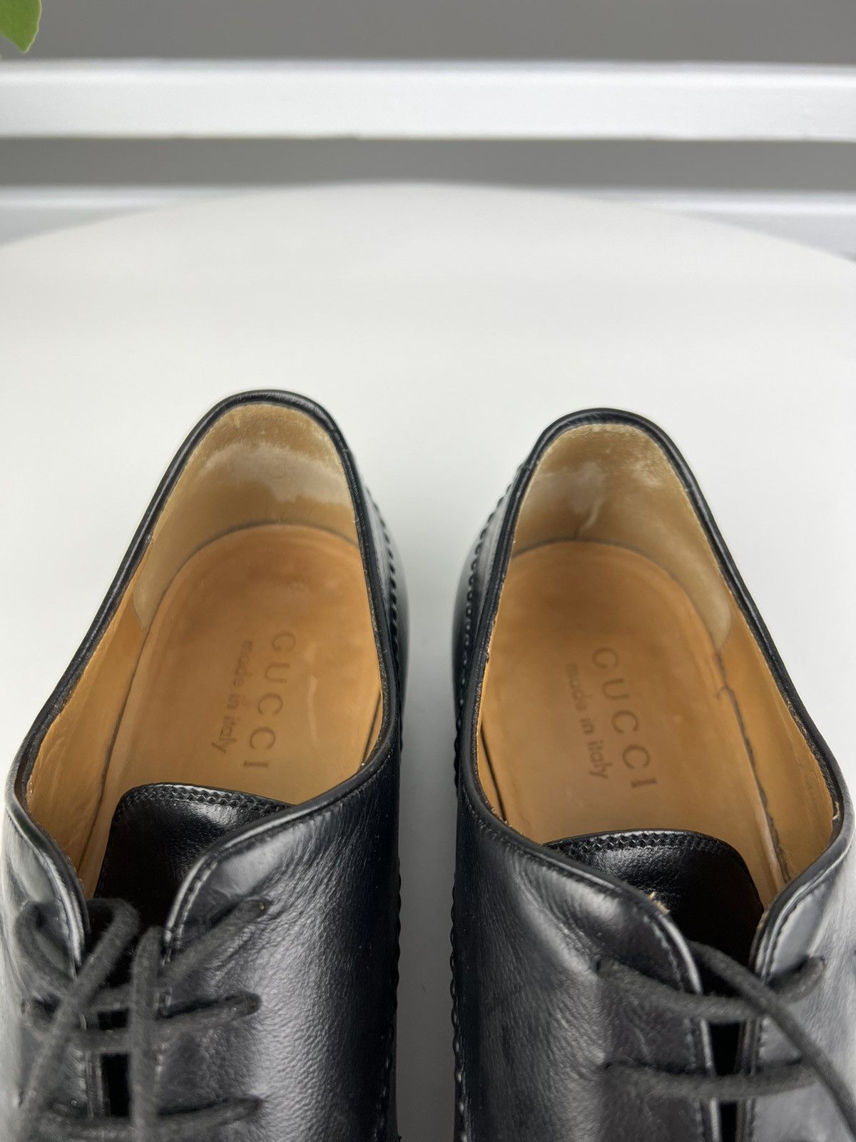 Gucci GUCCI Oxfords Leather Shoes Lace Up Wingtip Black Men’s Size US 7.5 / EU 40-41 - 15 Thumbnail