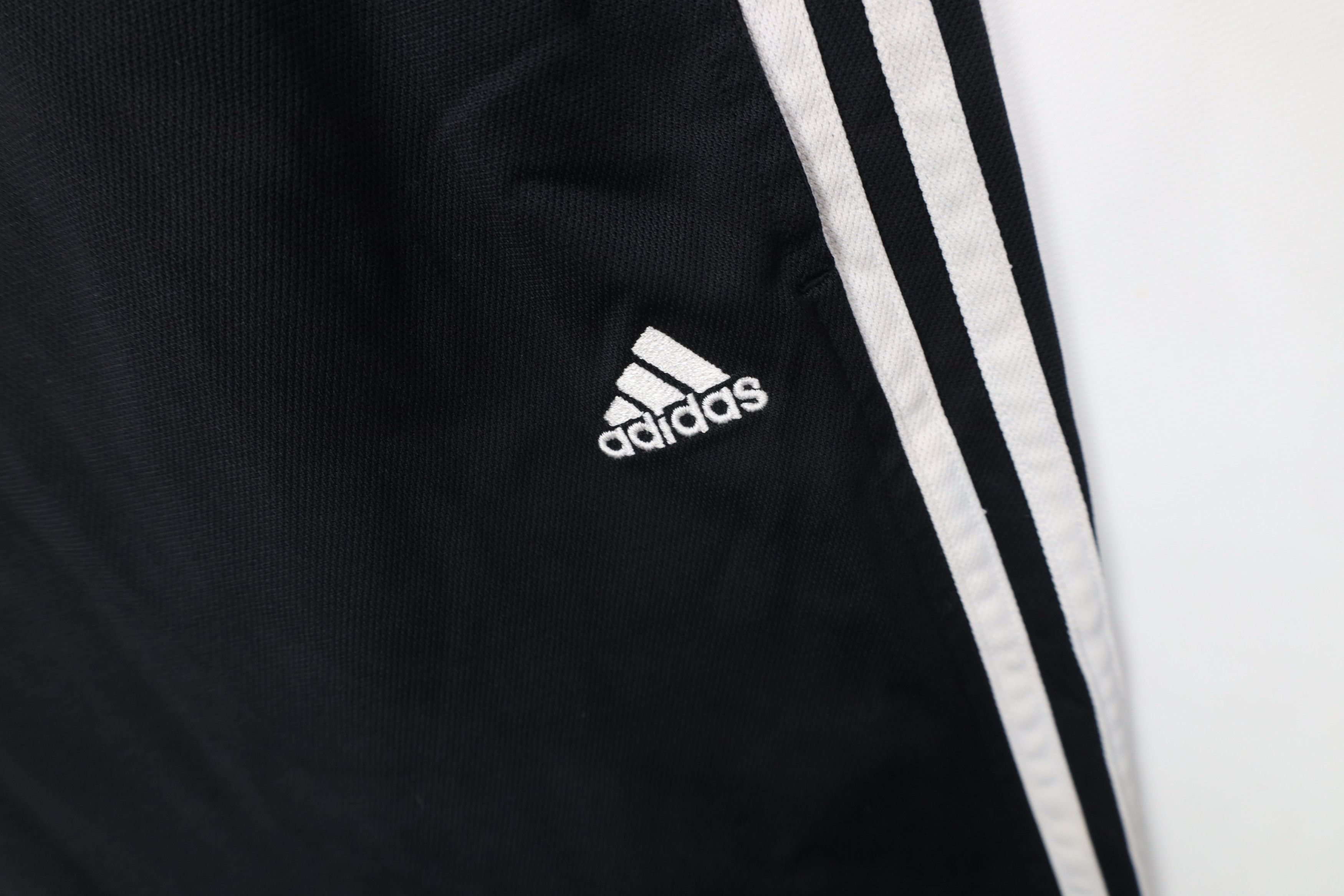 Adidas Vintage Y2K Adidas Spell Out Striped Wide Leg Pants Black Size US 34 / EU 50 - 5 Thumbnail
