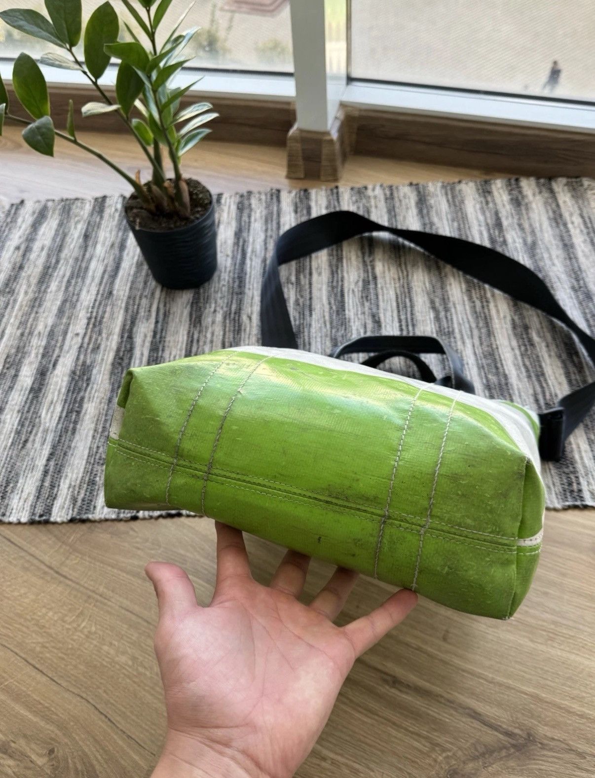 Freitag Freitag Handbag F203 Vintage Green Crossbody Shoulder Bag Size ONE SIZE - 7 Thumbnail