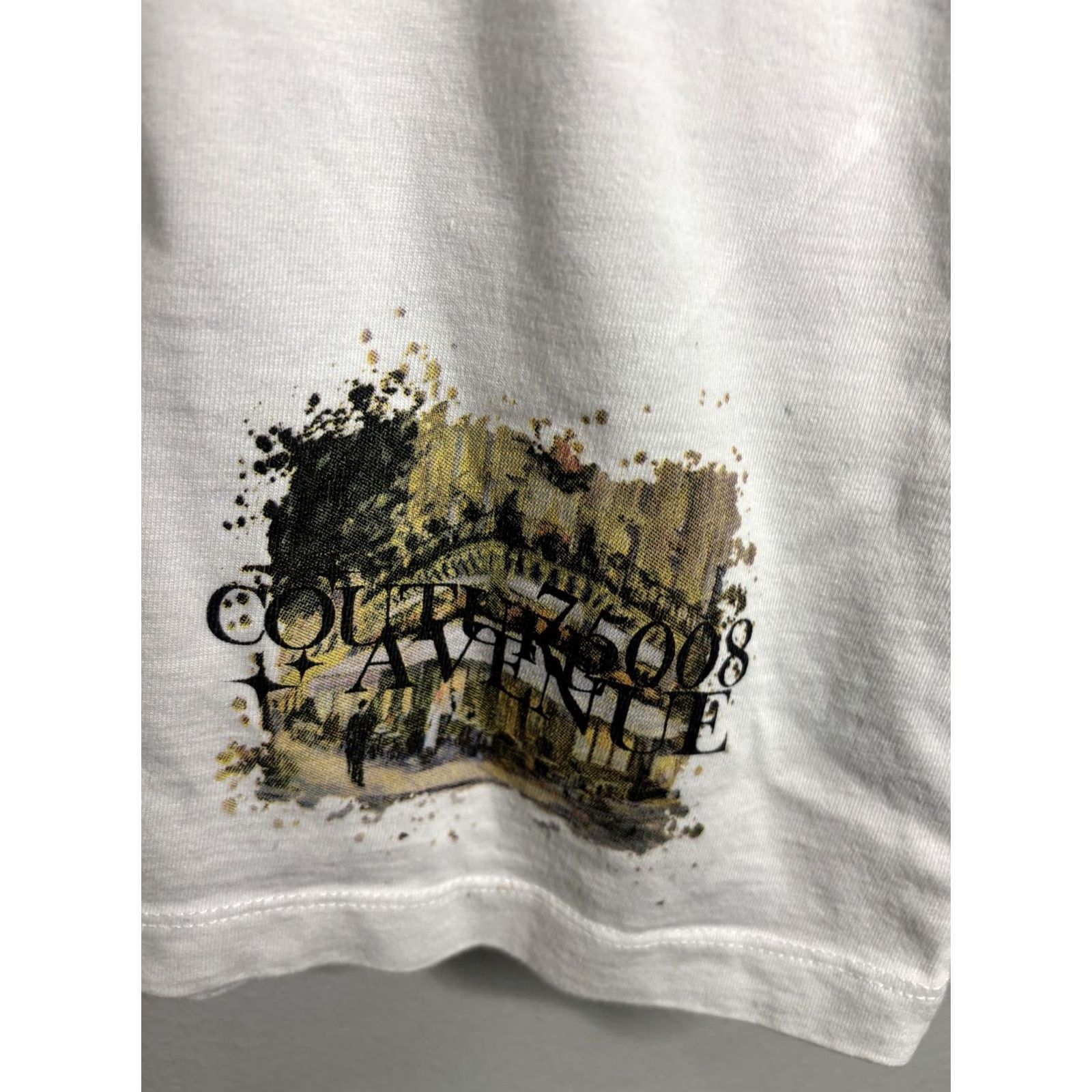 Avenue Avenue George V Paris Shirt Mens XL White Graphic Tee Couture 75008 Streetwear Size US XL / EU 56 / 4 - 4 Thumbnail